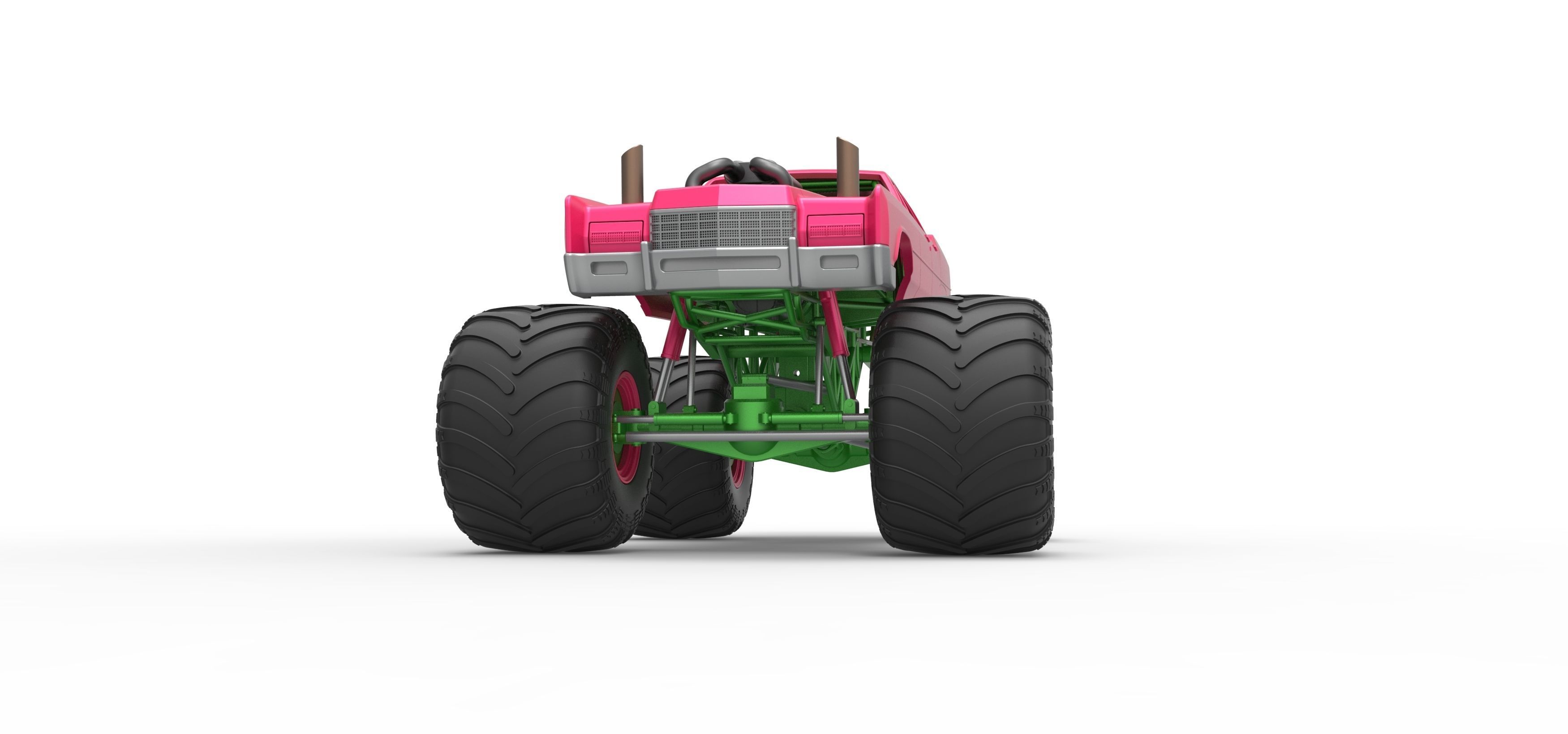 Monster Truck Concept Scale 1 to 25 3D print model_6