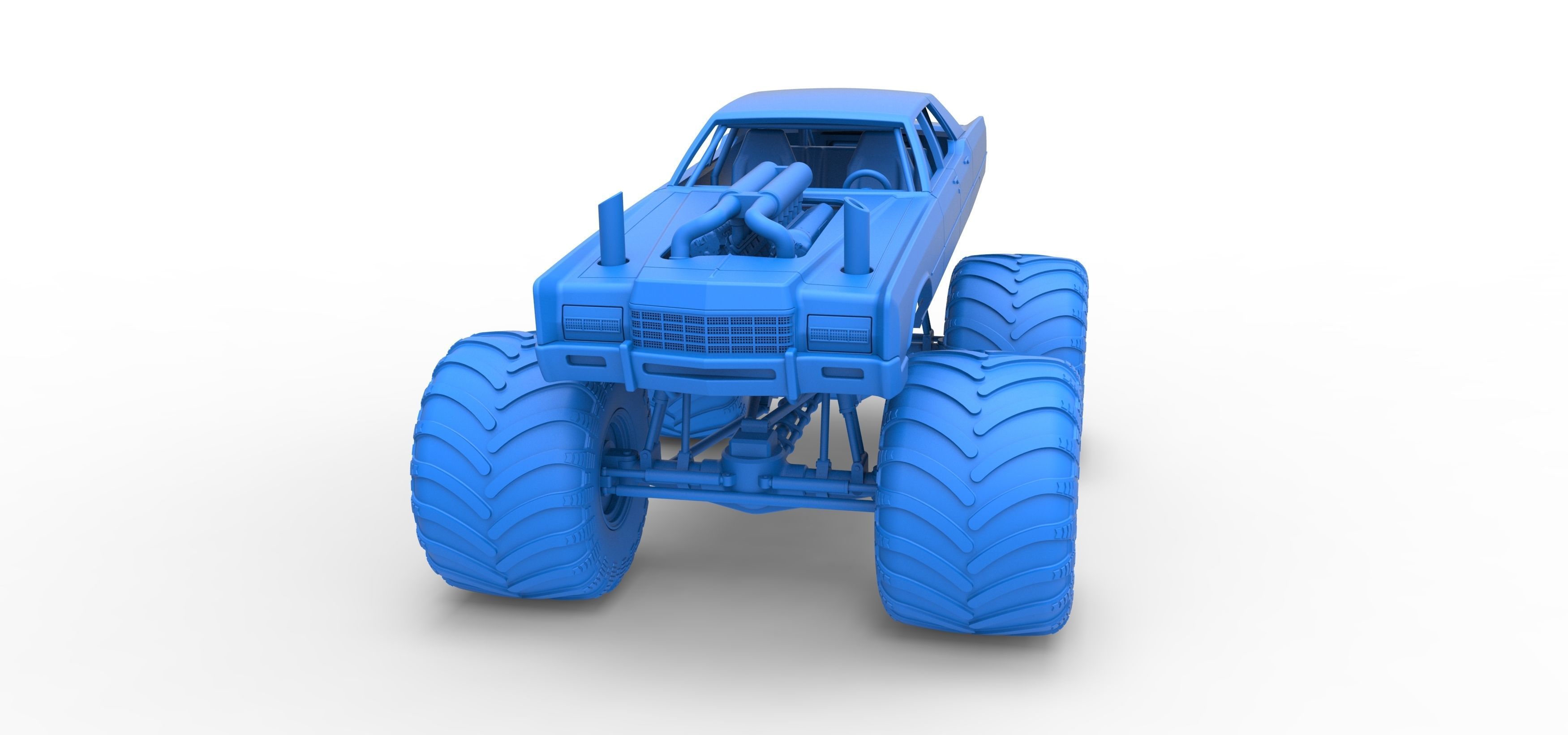Monster Truck Concept Scale 1 to 25 3D print model_22