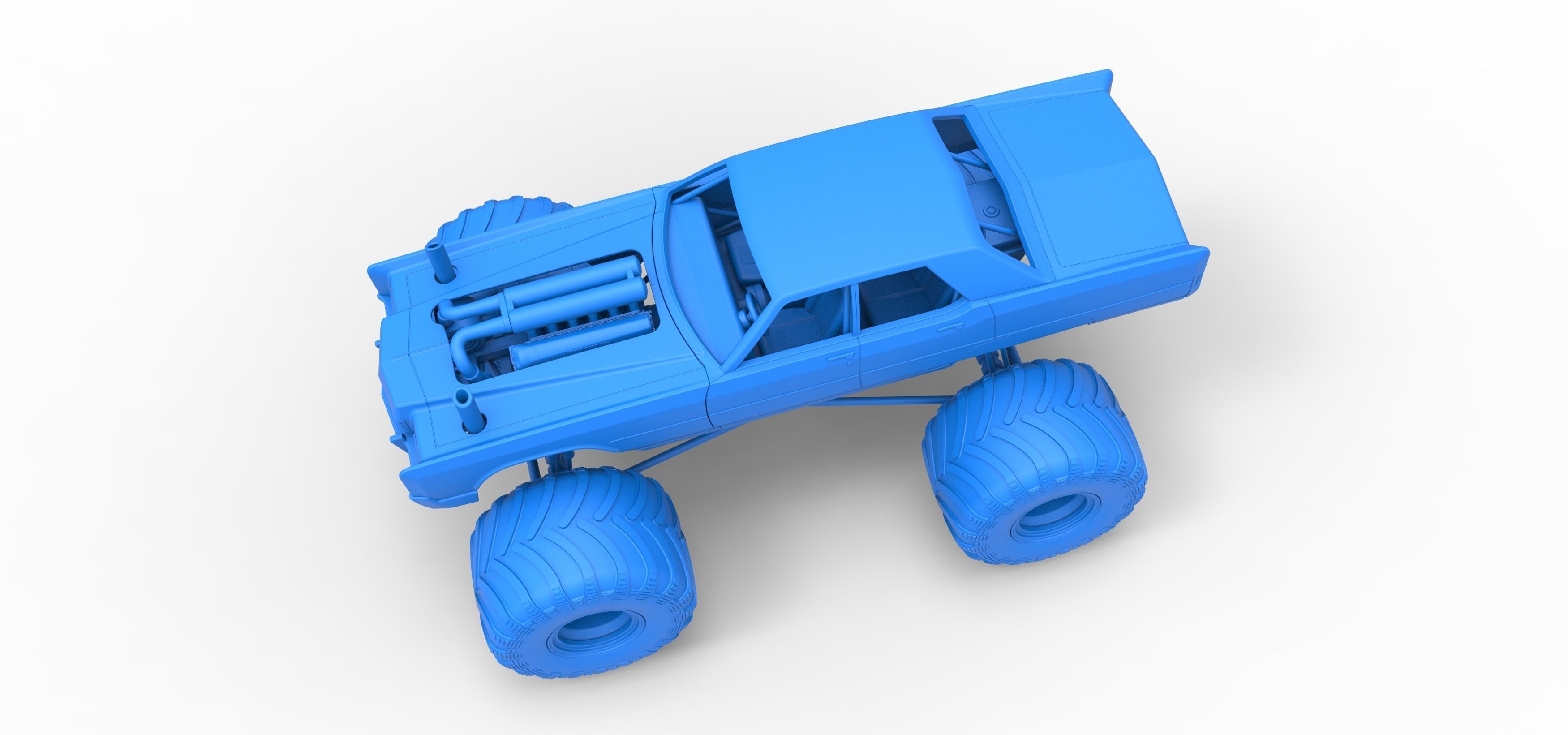 Monster Truck Concept Scale 1 to 25 3D print model_21