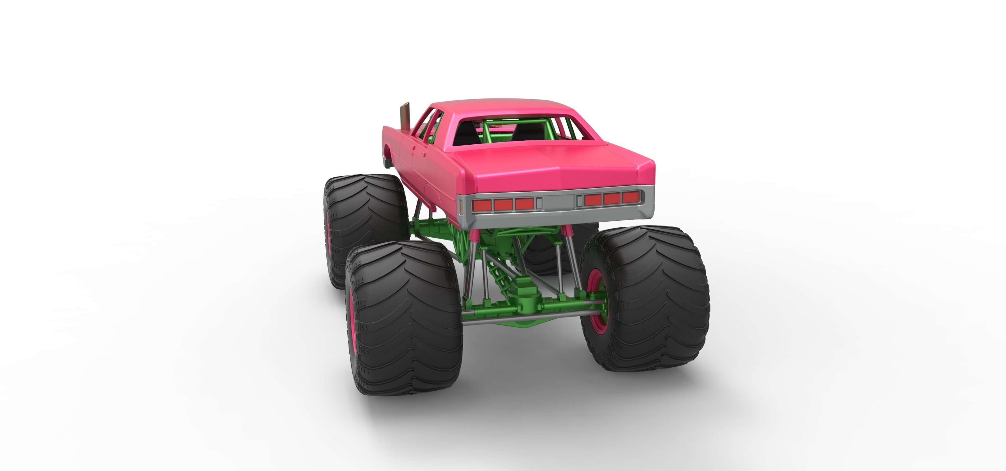 Monster Truck Concept Scale 1 to 25 3D print model_14