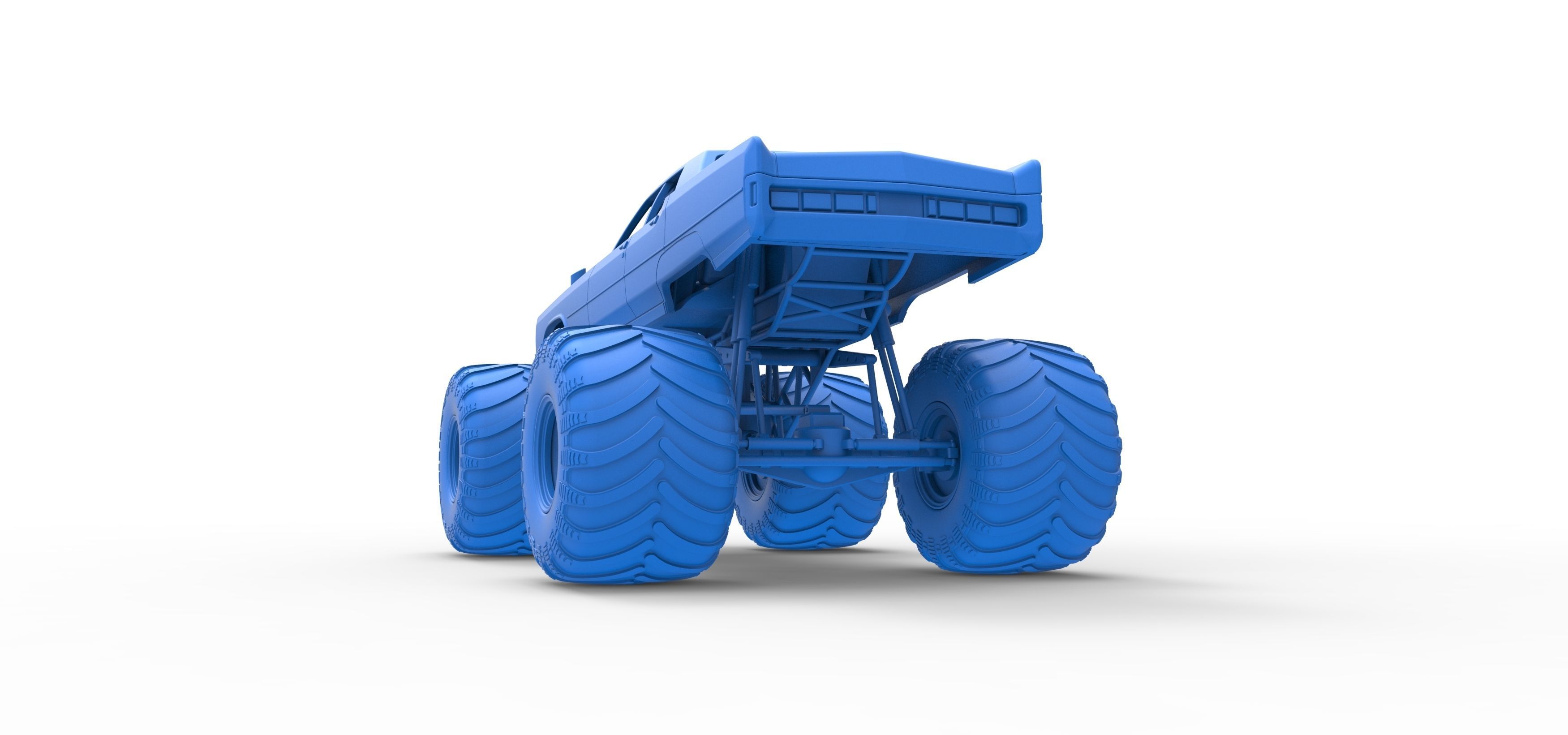 Monster Truck Concept Scale 1 to 25 3D print model_32