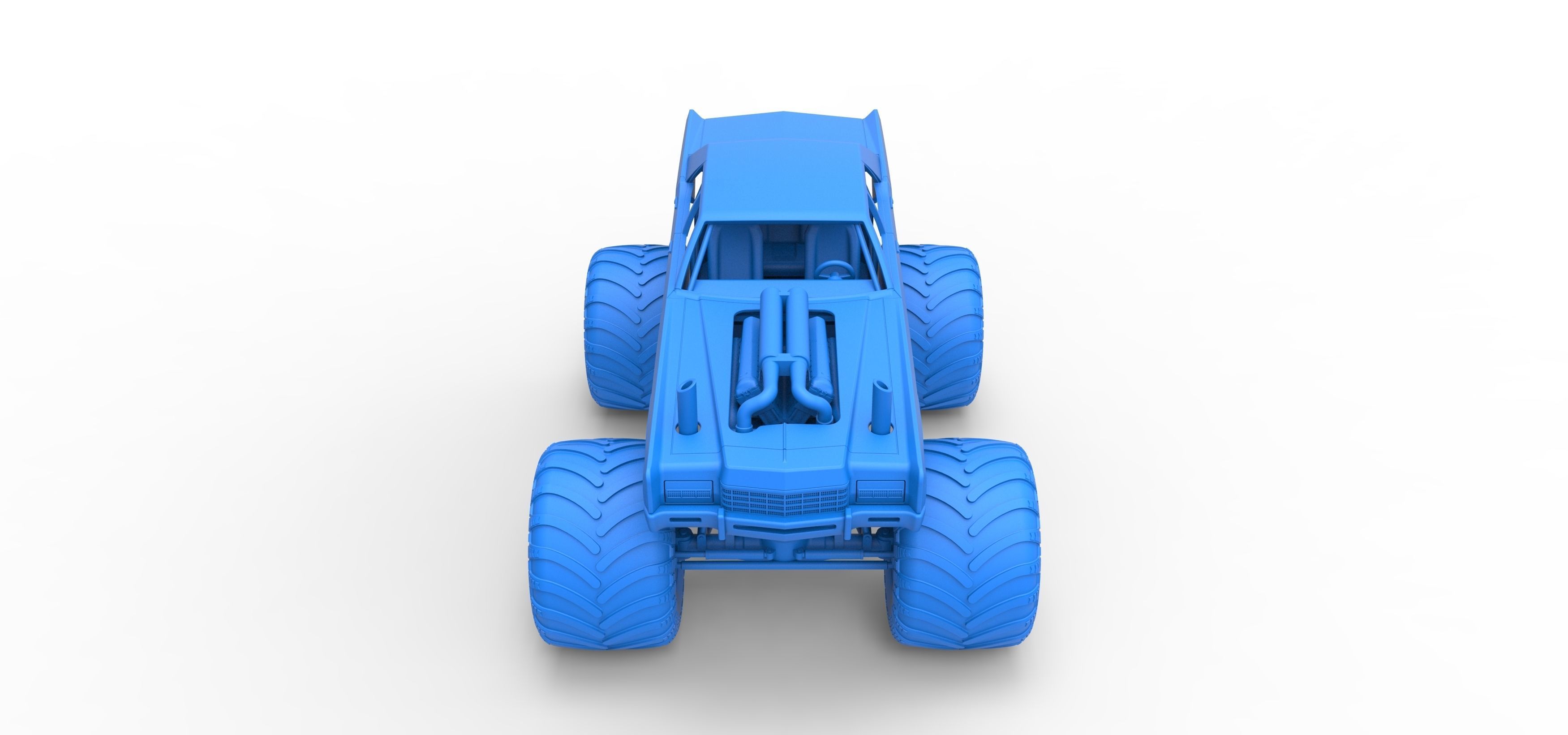 Monster Truck Concept Scale 1 to 25 3D print model_25