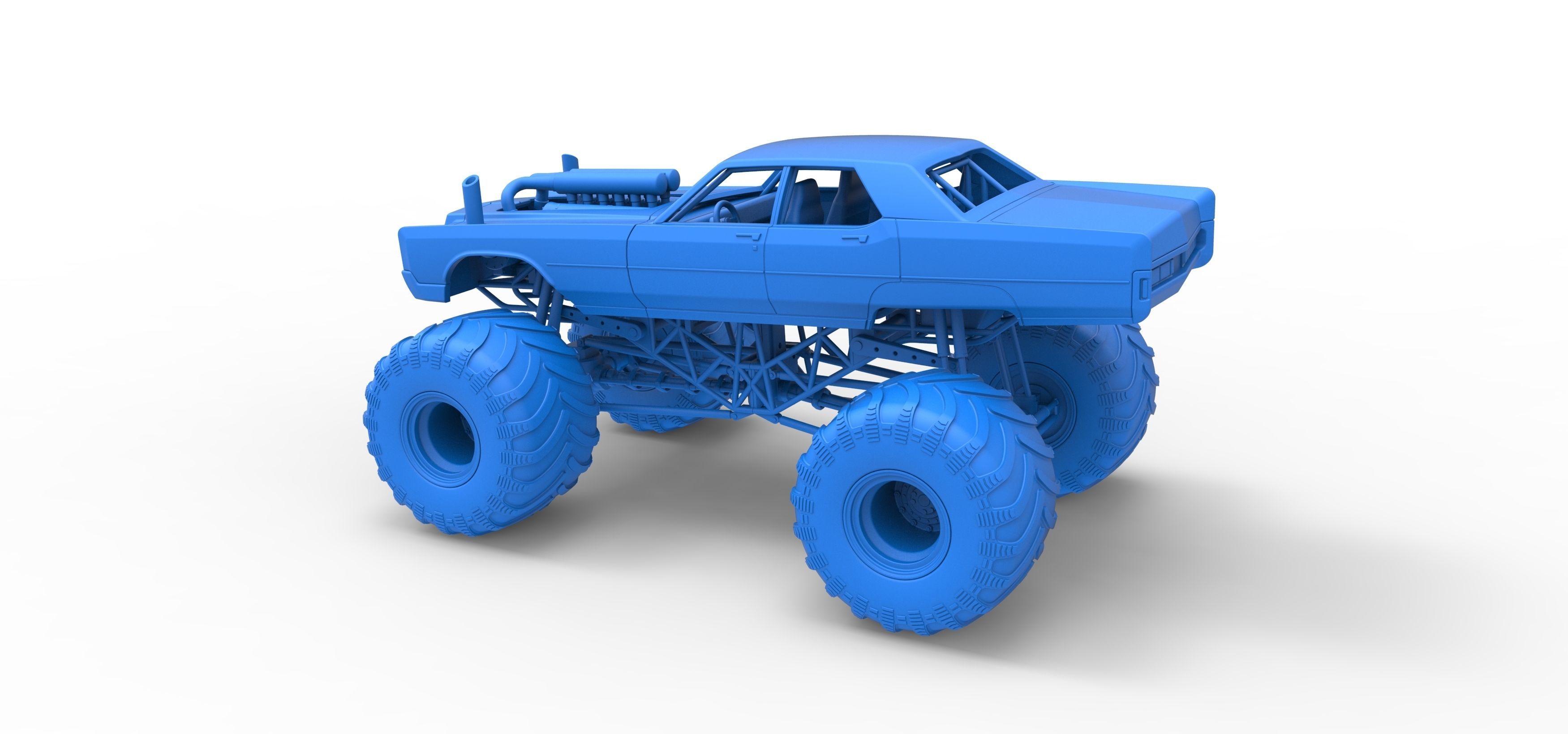 Monster Truck Concept Scale 1 to 25 3D print model_29