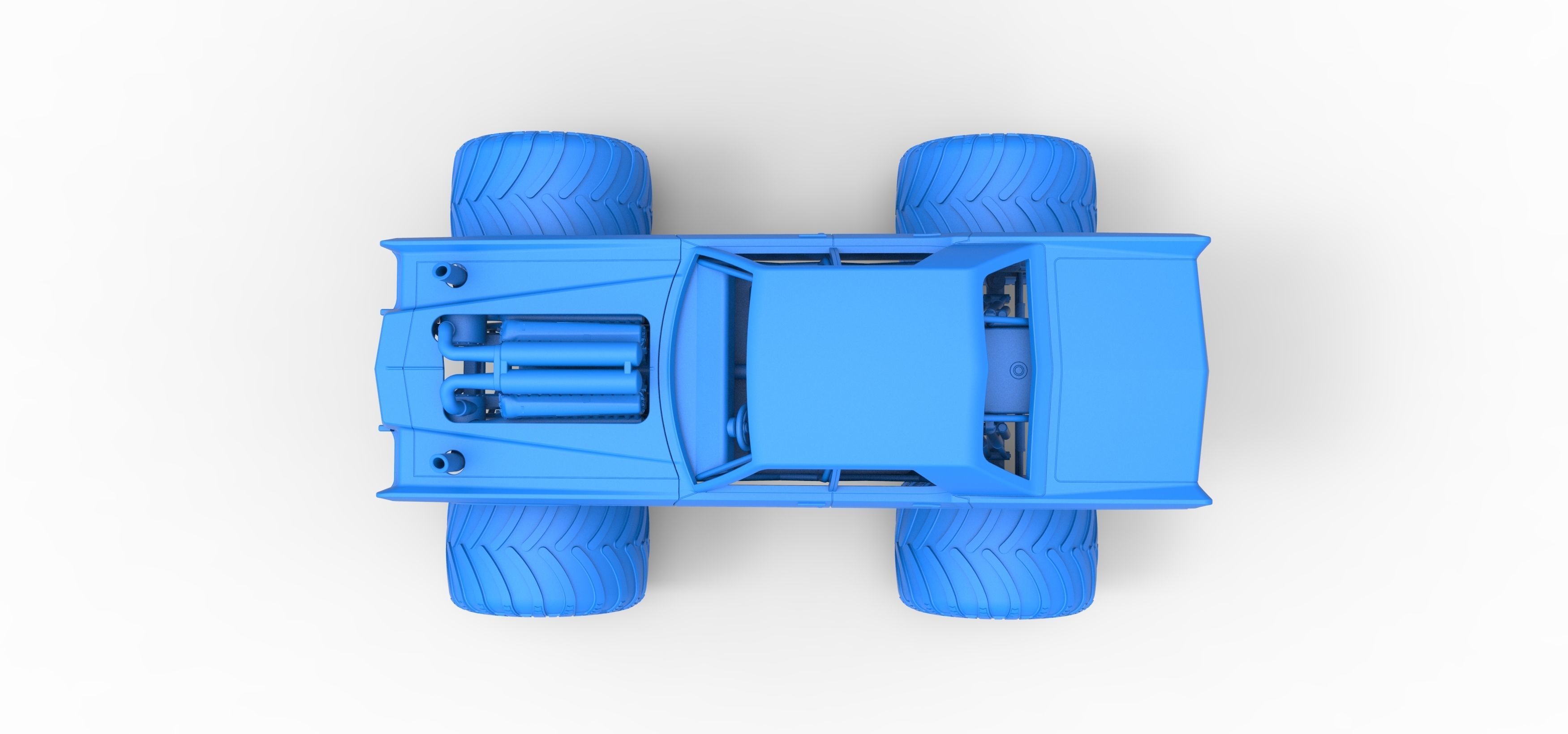 Monster Truck Concept Scale 1 to 25 3D print model_28