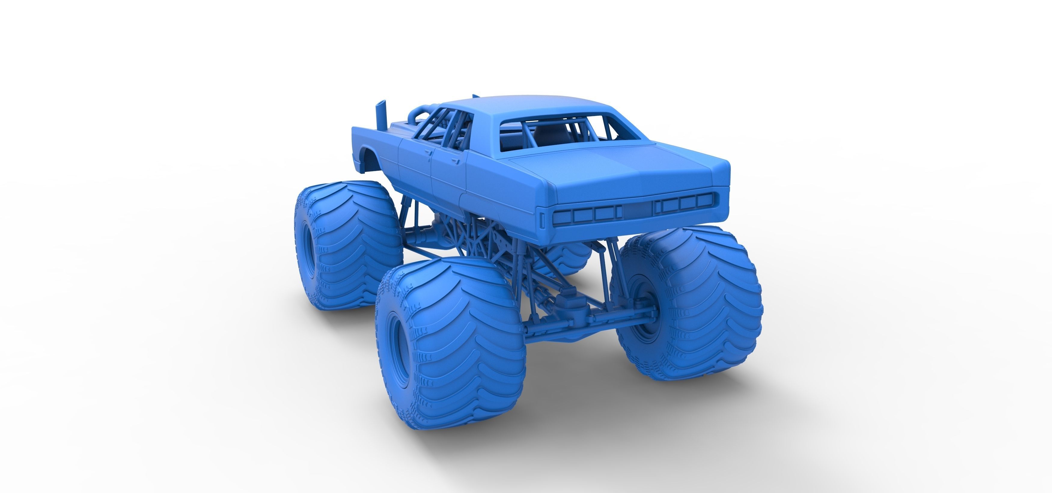Monster Truck Concept Scale 1 to 25 3D print model_31