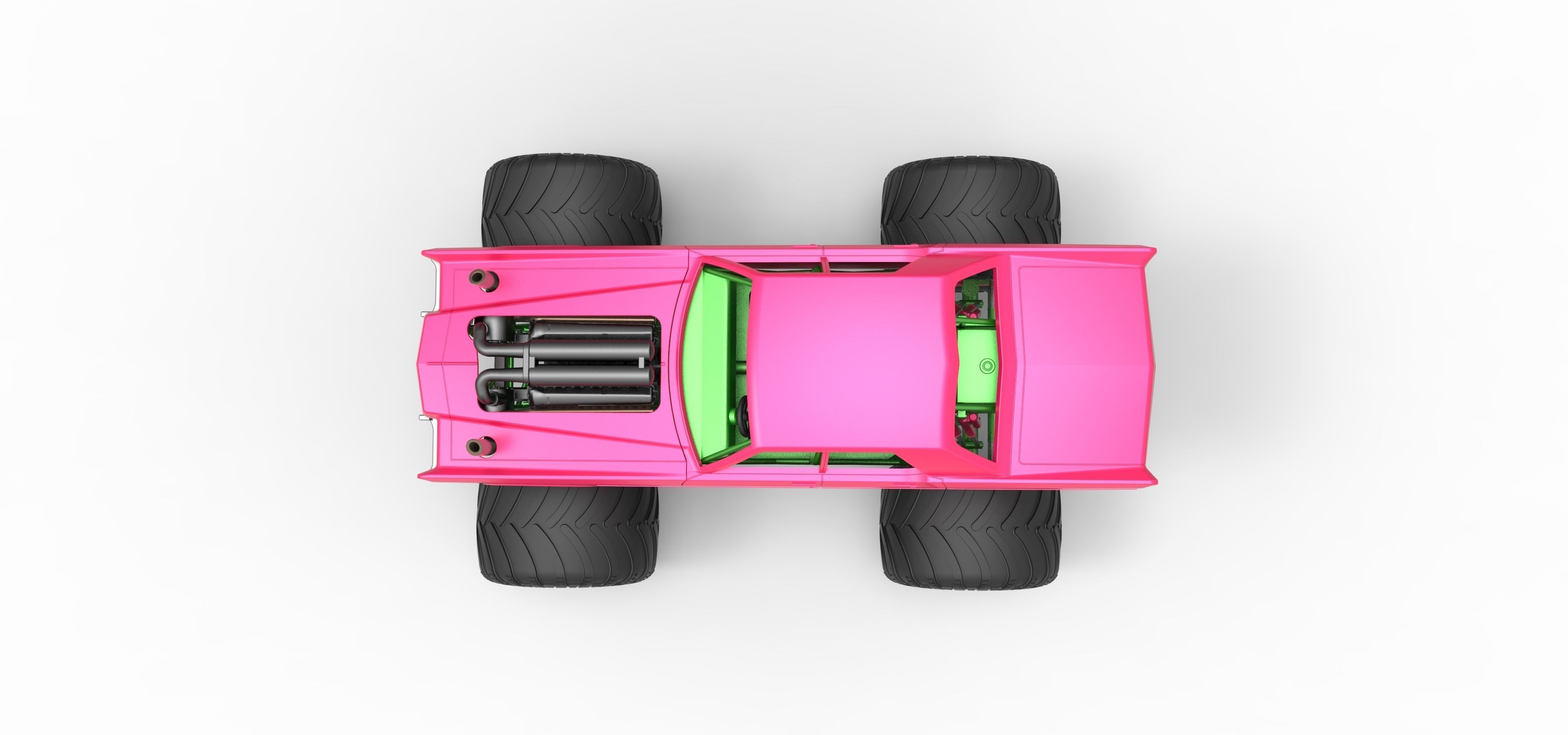 Monster Truck Concept Scale 1 to 25 3D print model_11