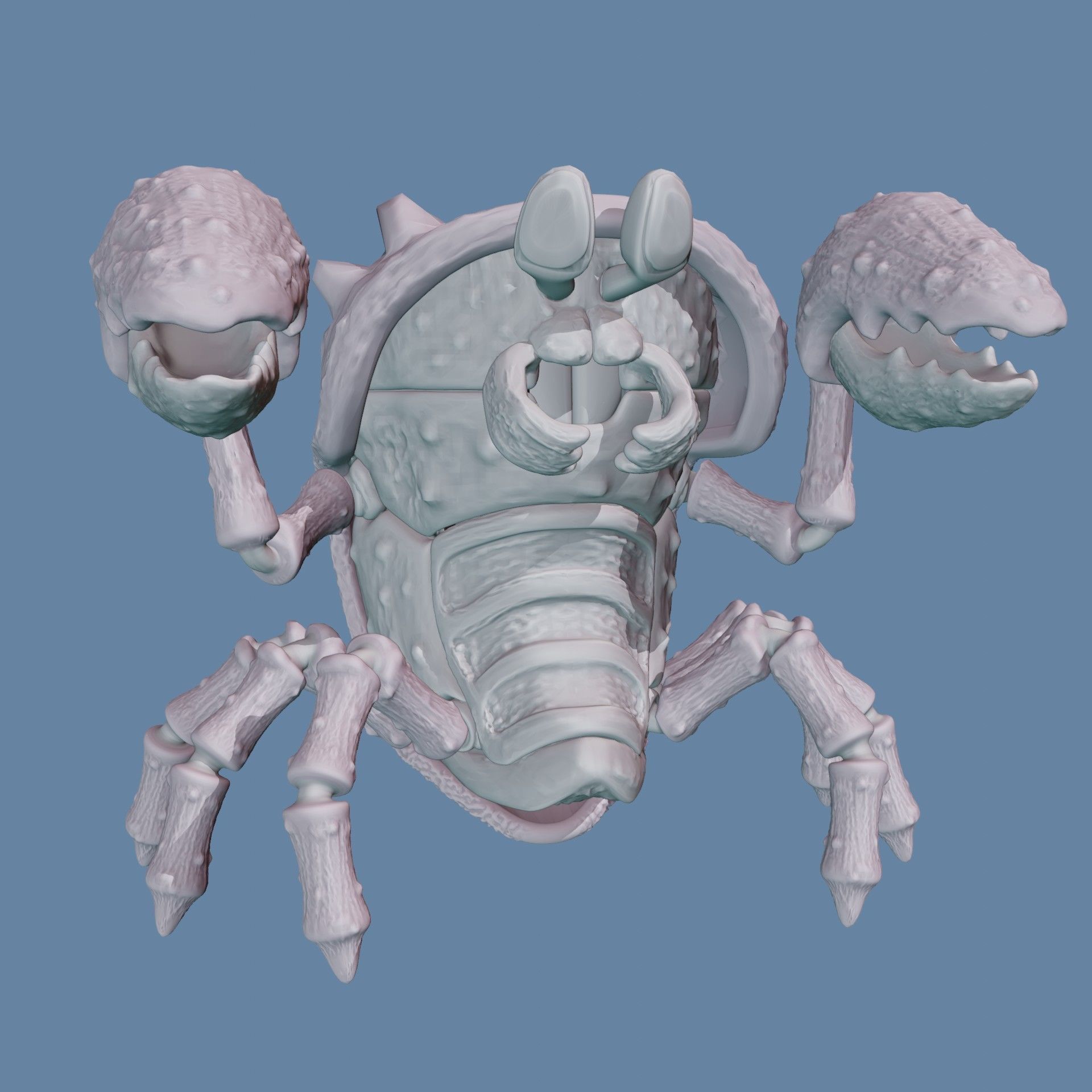 STL METAL SLUG CRAB - HUGE KONG CRABS - OHUMEIN CONGA 3D print model_4