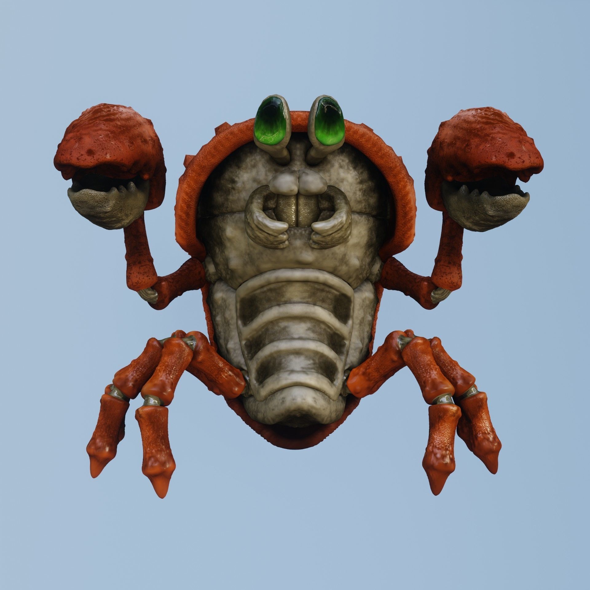 STL METAL SLUG CRAB - HUGE KONG CRABS - OHUMEIN CONGA 3D print model_1