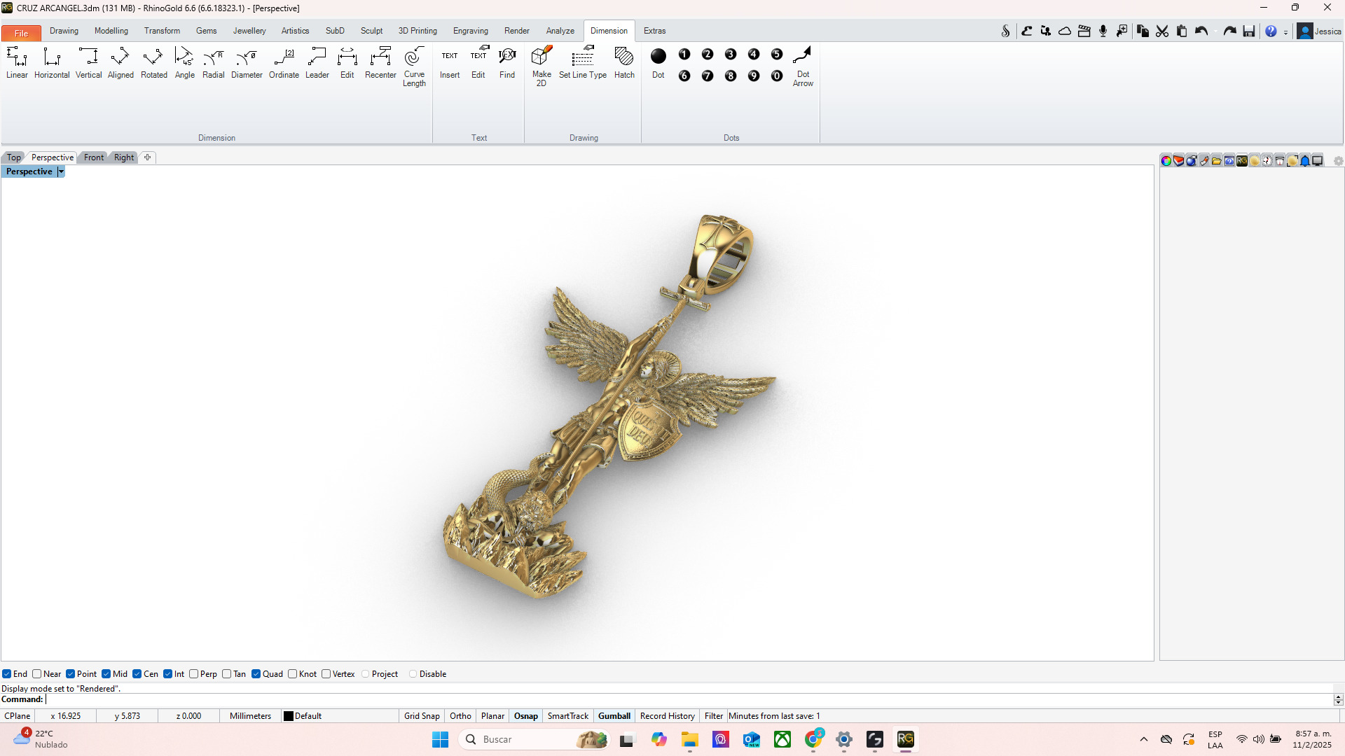 Arcangel San Gabriel 3D print model_6