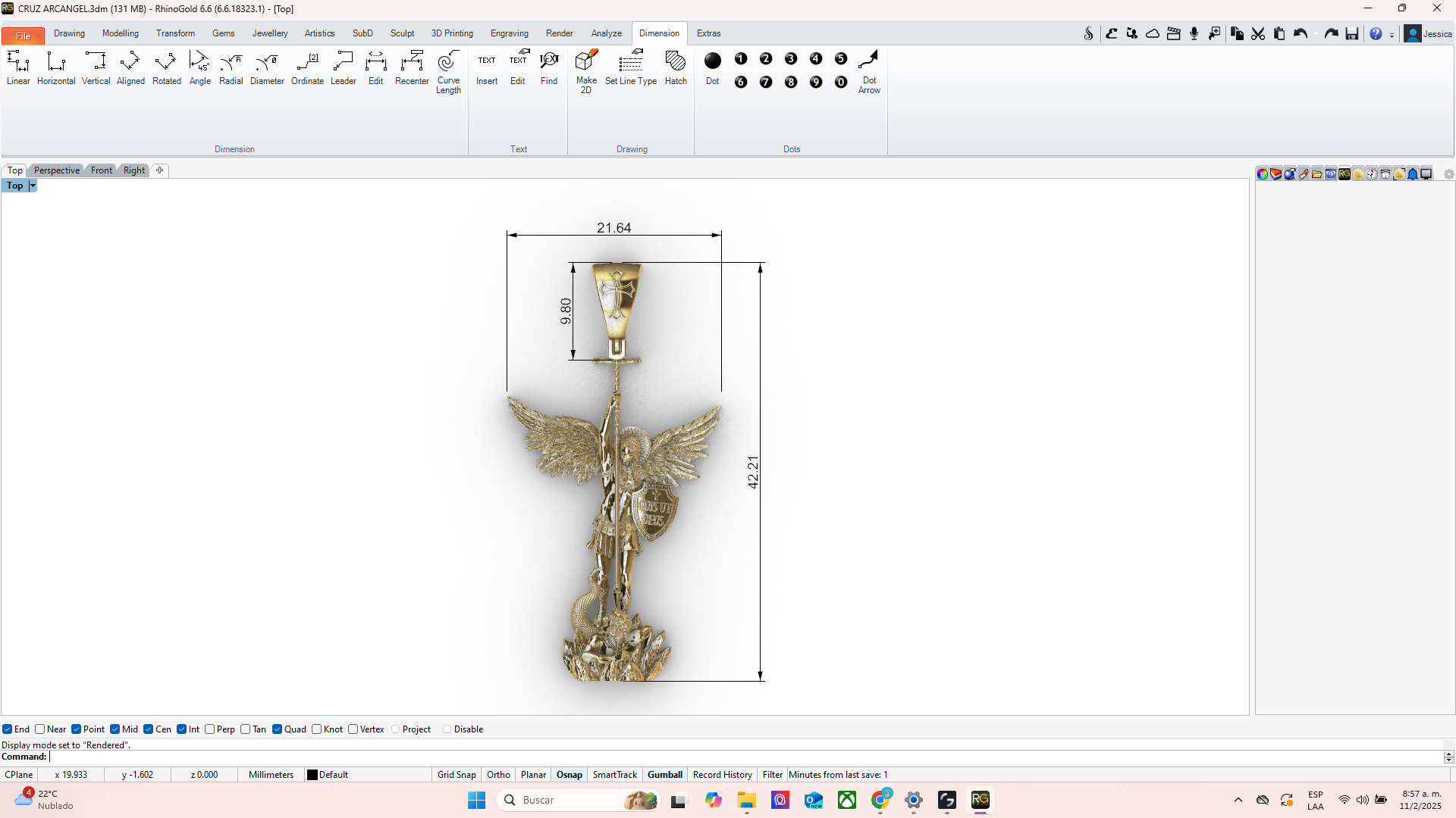 Arcangel San Gabriel 3D print model_5