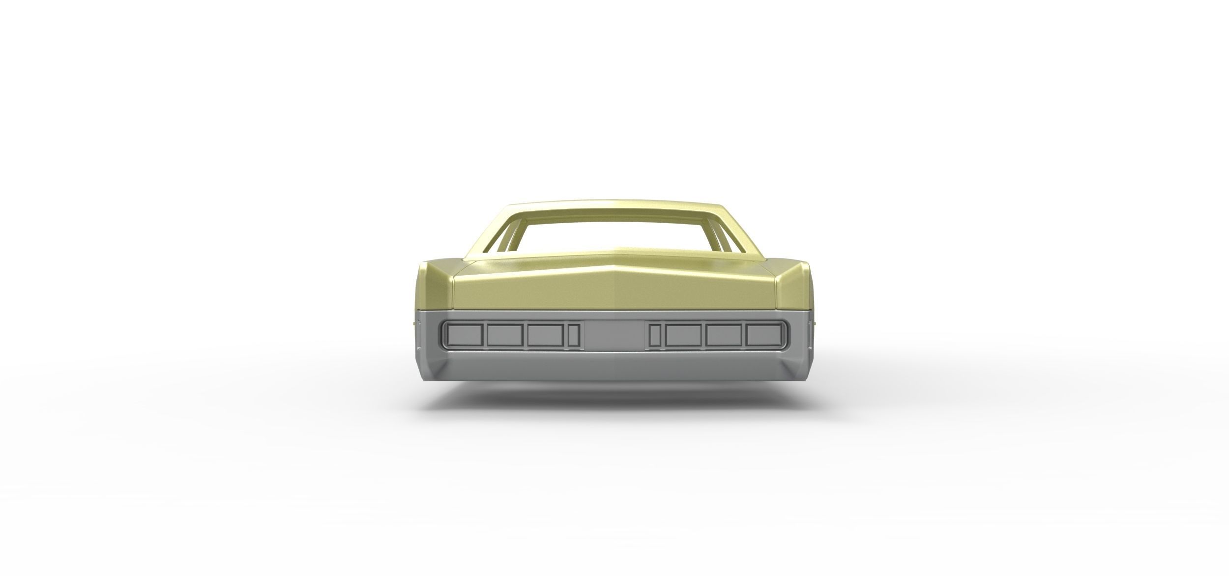 Vintage car Shell of Monster Truck Scale 1 to 25 3D print model_15