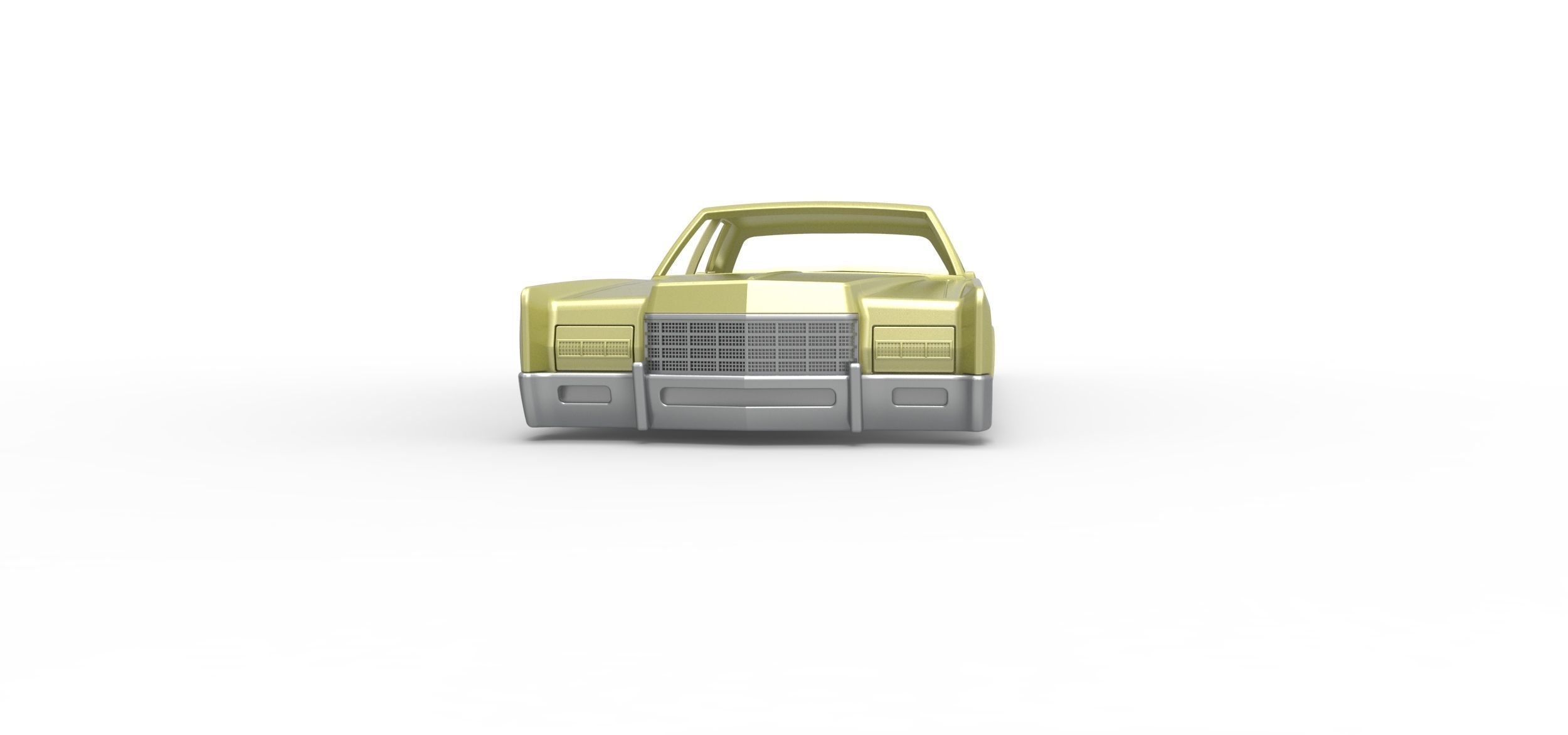 Vintage car Shell of Monster Truck Scale 1 to 25 3D print model_5