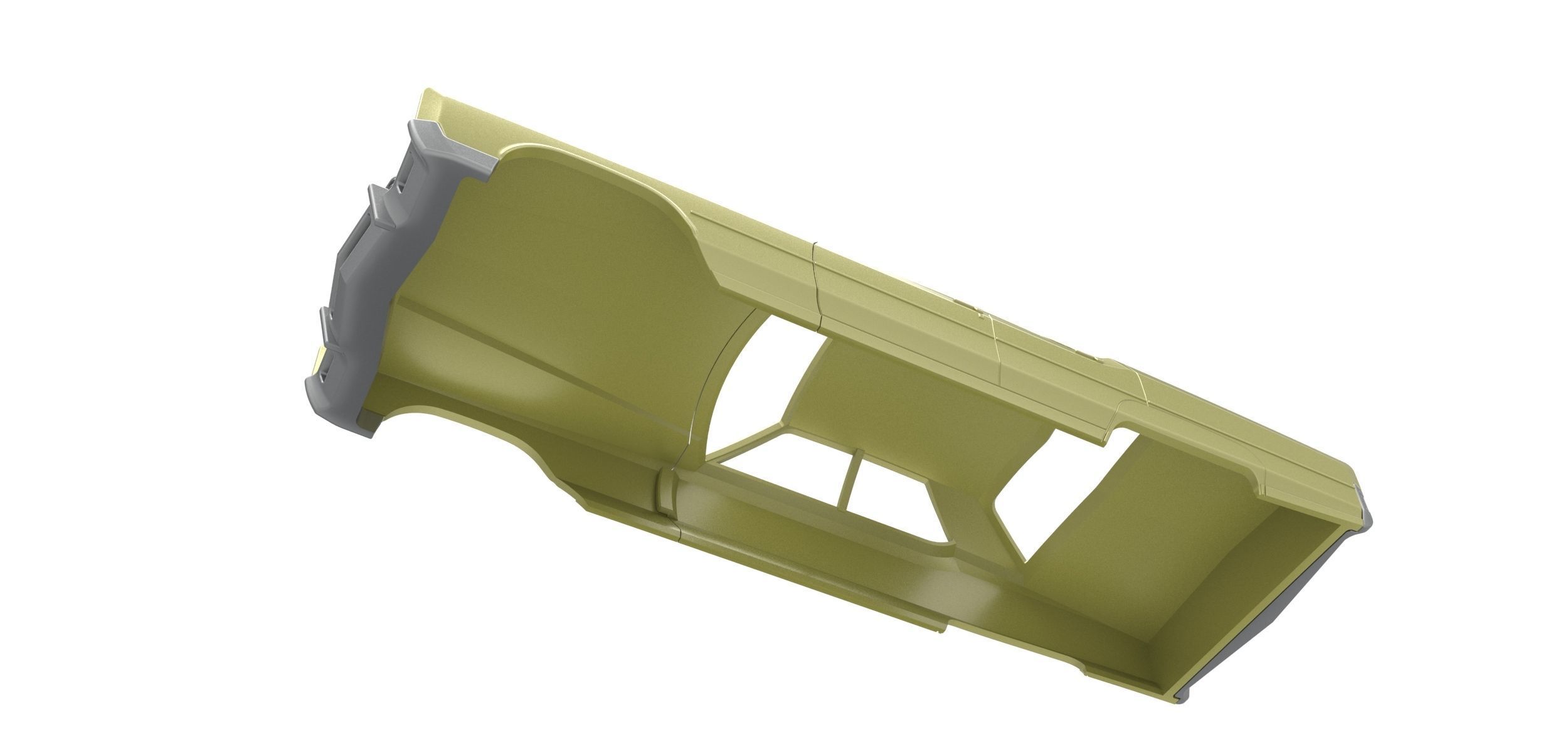 Vintage car Shell of Monster Truck Scale 1 to 25 3D print model_2