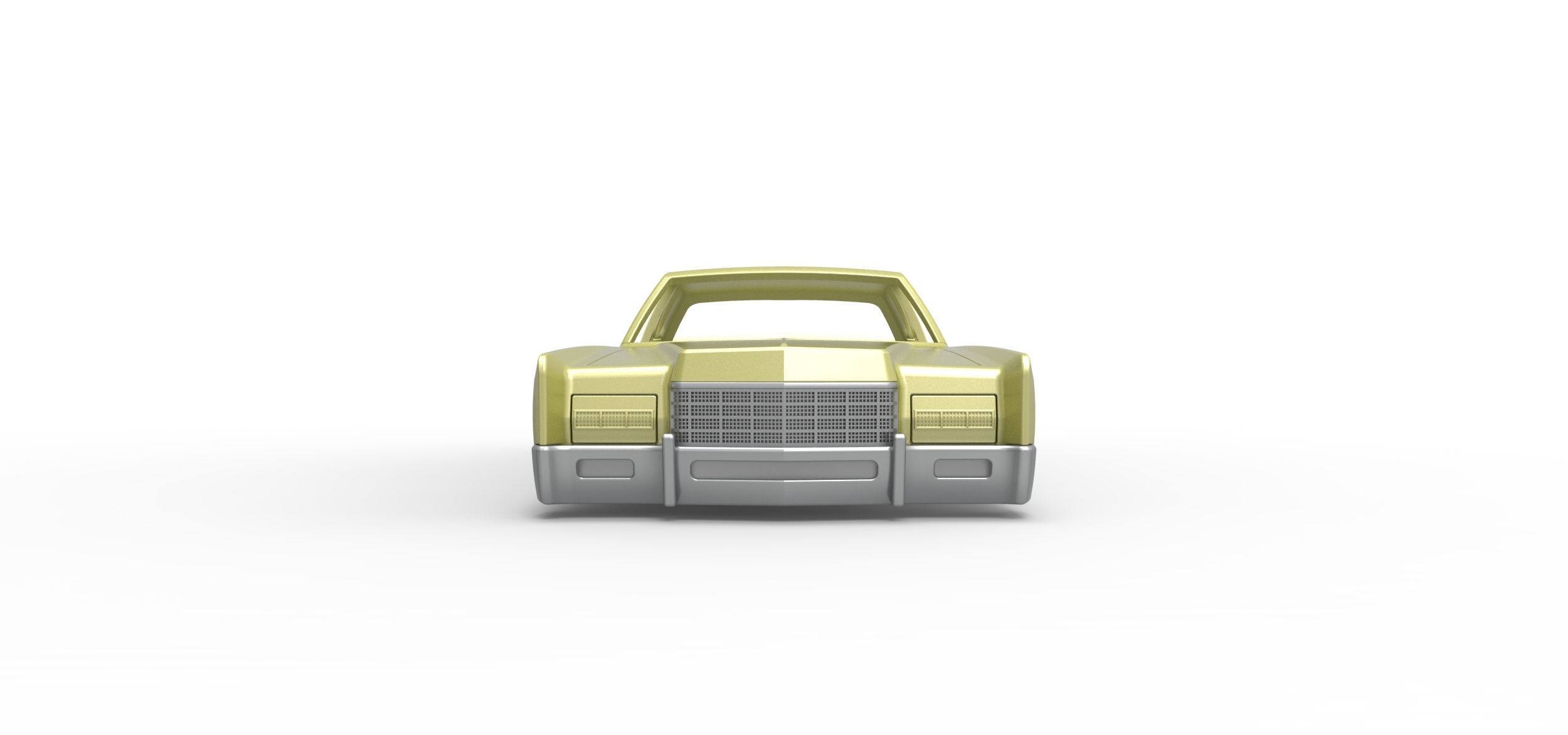 Vintage car Shell of Monster Truck Scale 1 to 25 3D print model_6