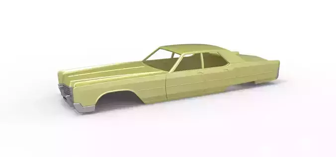 Vintage car Shell of Monster Truck Scale 1 to 25