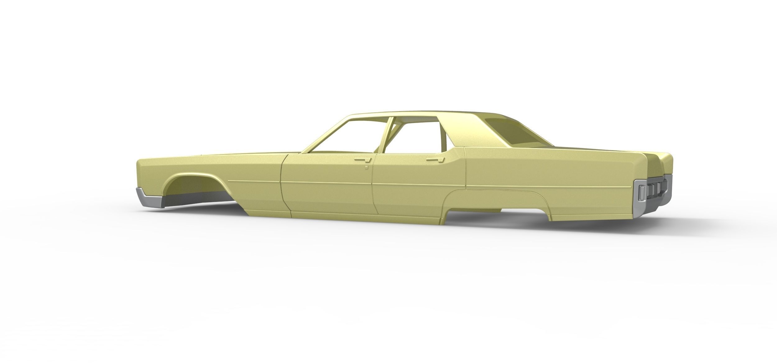 Vintage car Shell of Monster Truck Scale 1 to 25 3D print model_12