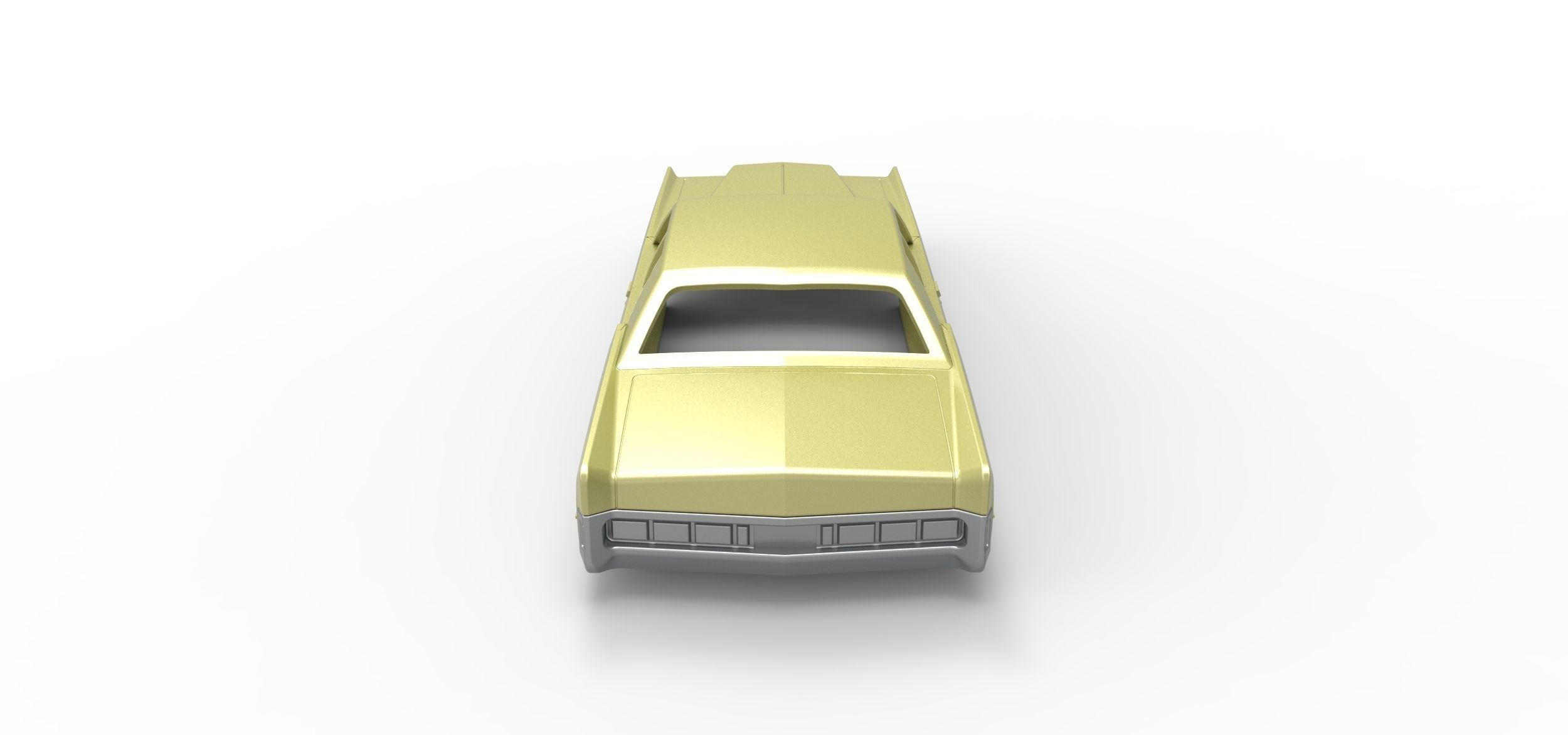 Vintage car Shell of Monster Truck Scale 1 to 25 3D print model_16