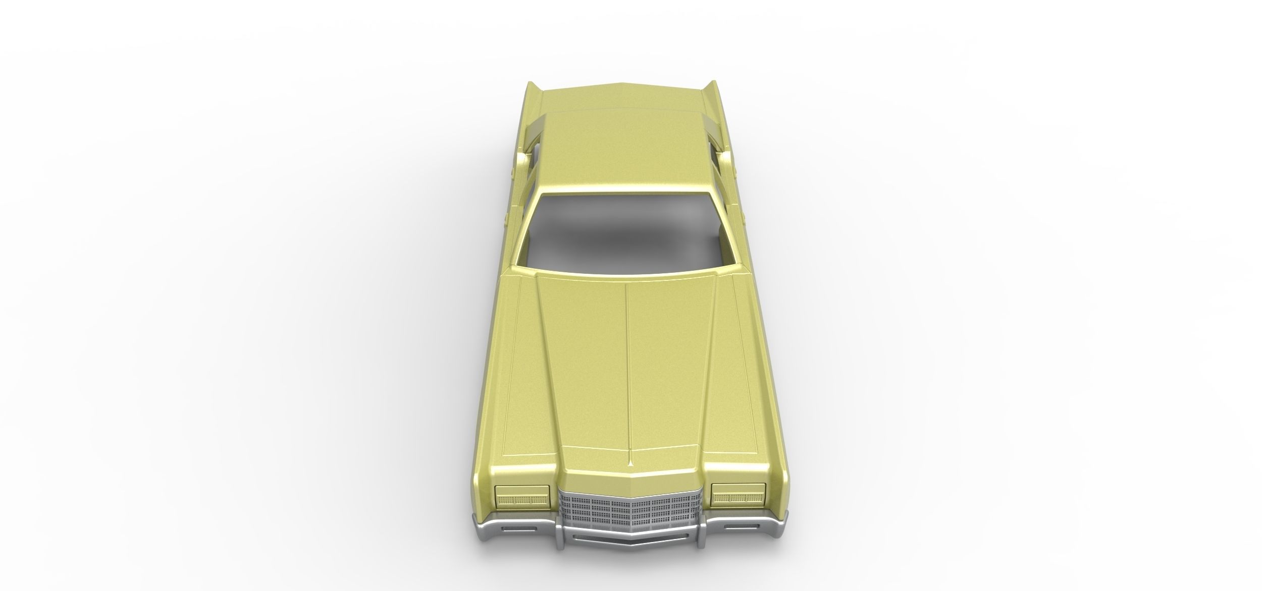 Vintage car Shell of Monster Truck Scale 1 to 25 3D print model_7