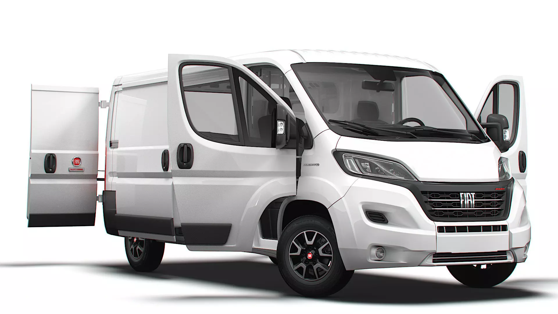 Fiat Ducato Van L2H1 HQ Interior 2023 3D model