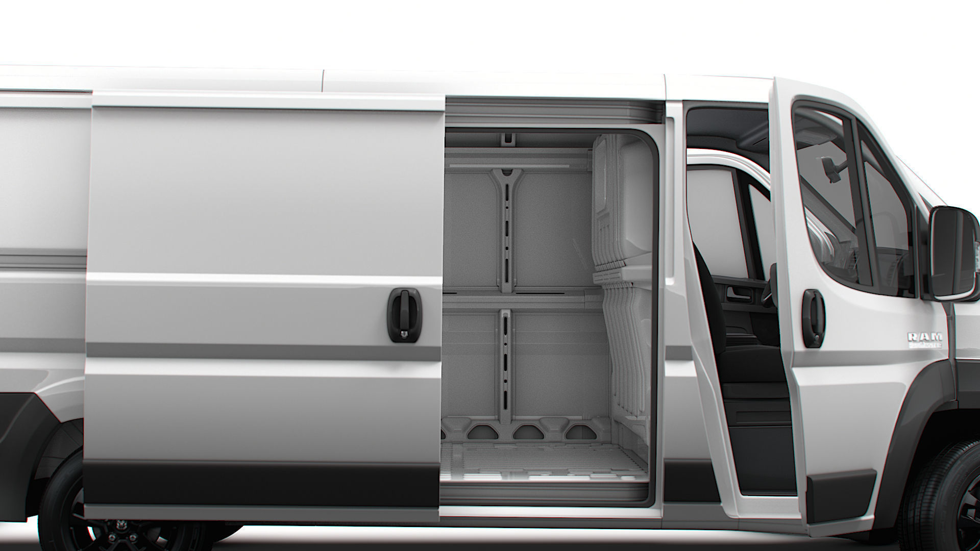 RAM Promaster Van L2H1 HQ Interior 2023 3D model_1
