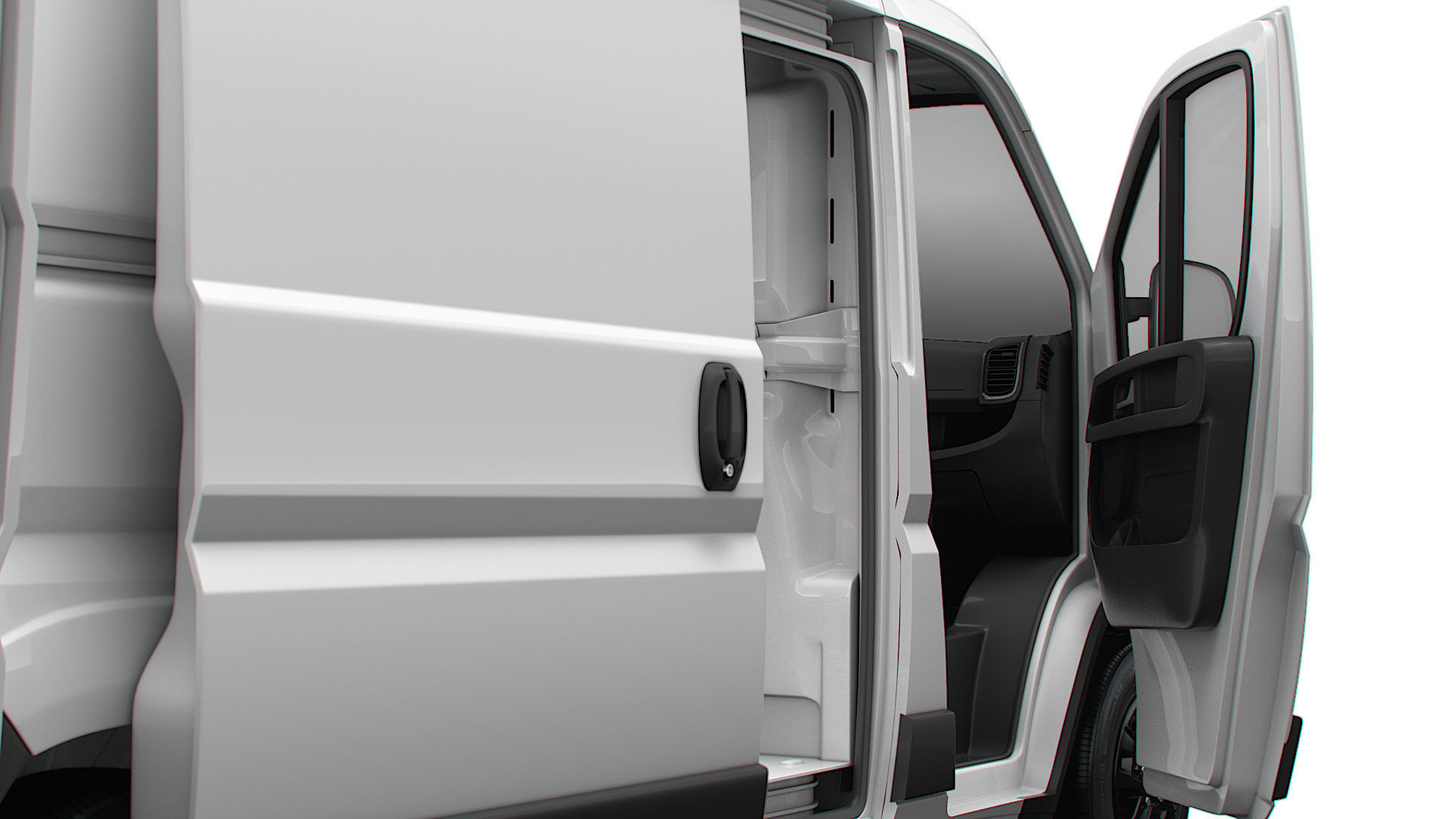 RAM Promaster Van L2H1 HQ Interior 2023 3D model_10