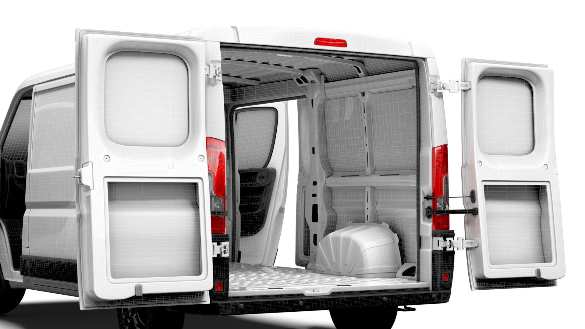 RAM Promaster Van L2H1 HQ Interior 2023 3D model_15