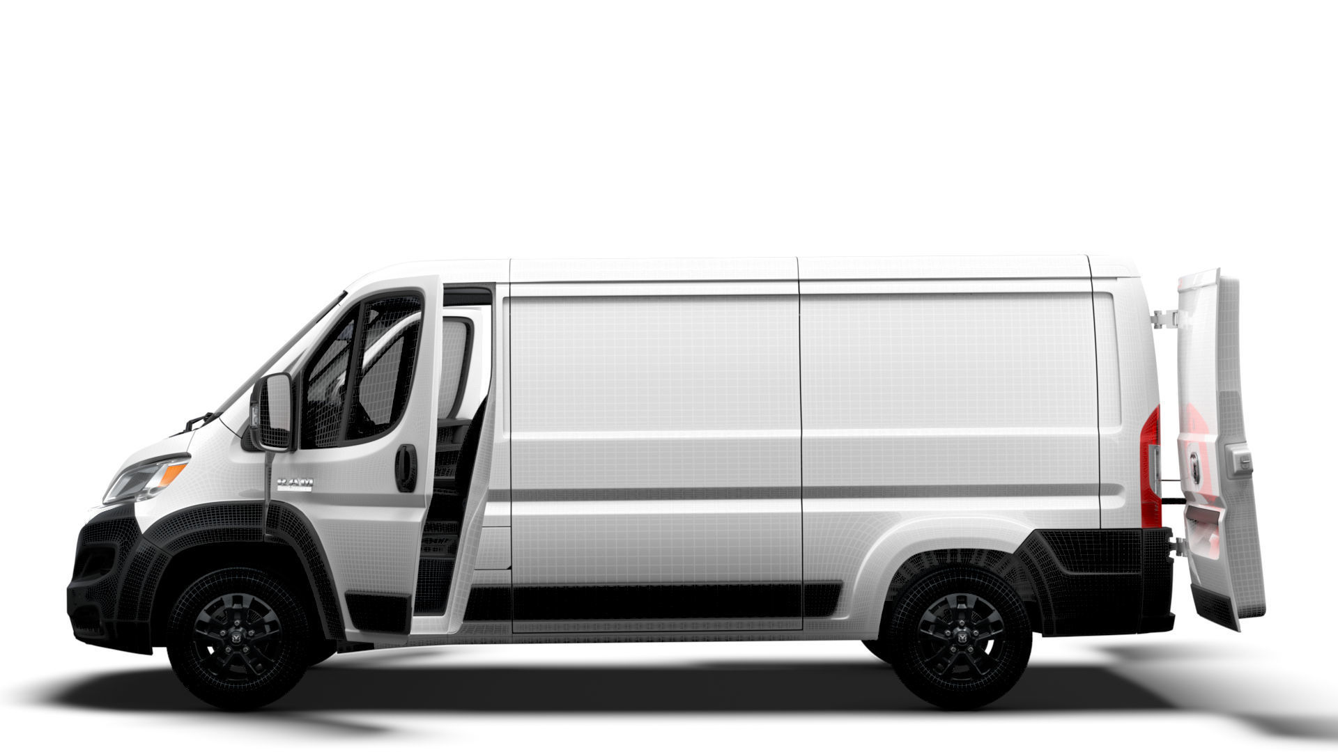 RAM Promaster Van L2H1 HQ Interior 2023 3D model_17