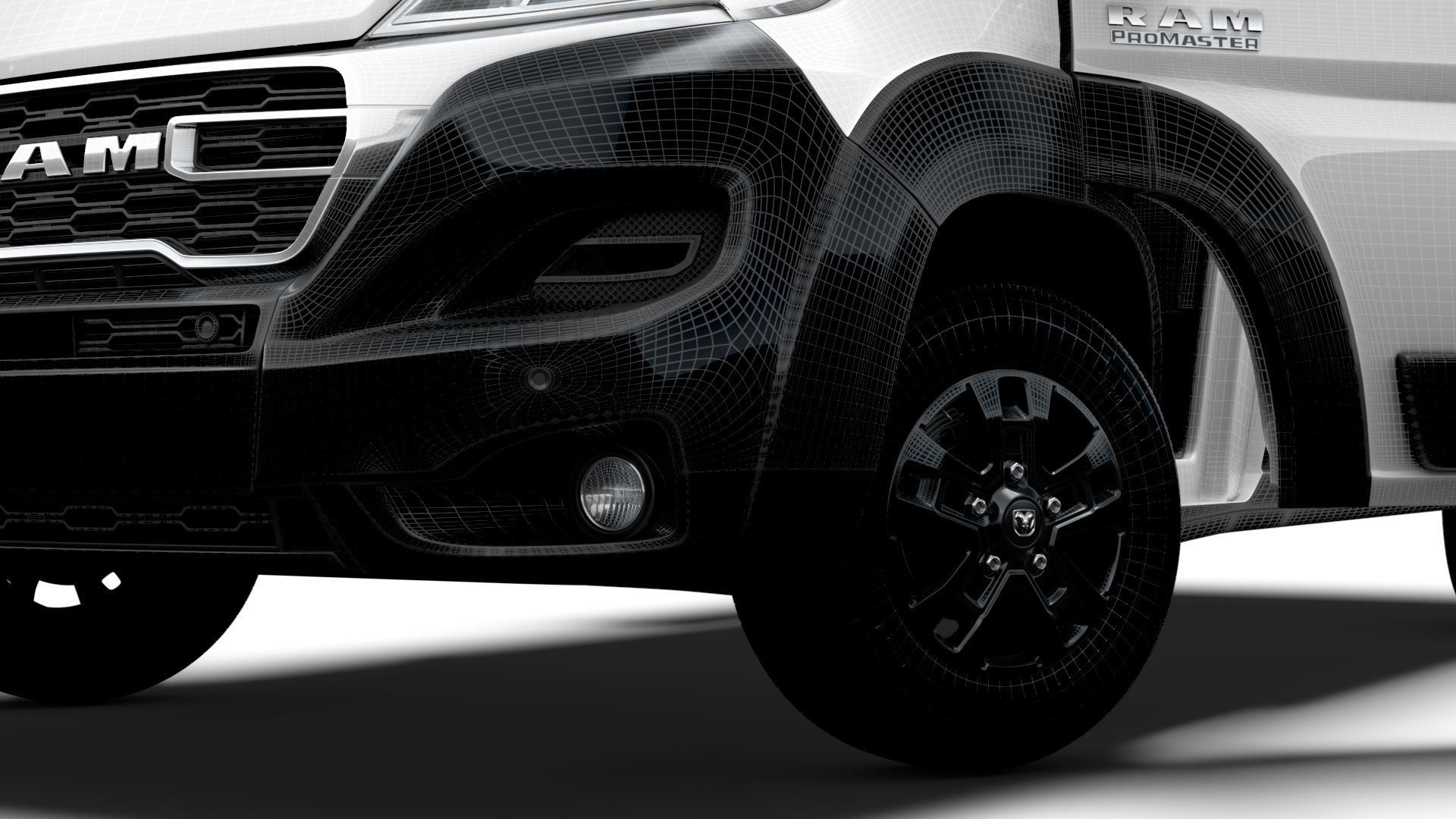 RAM Promaster Van L2H1 HQ Interior 2023 3D model_16