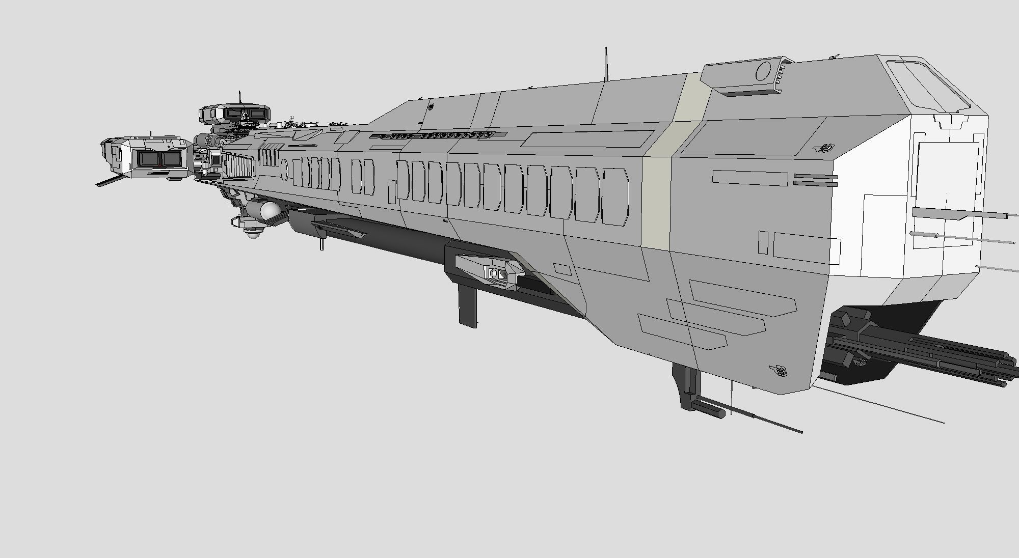 Spaceship-spacecraft-20 3D model_8