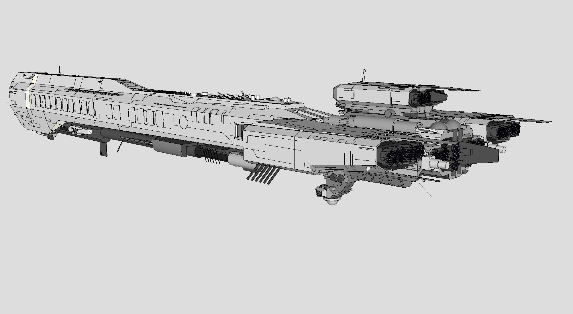 Spaceship-spacecraft-20 3D model_7
