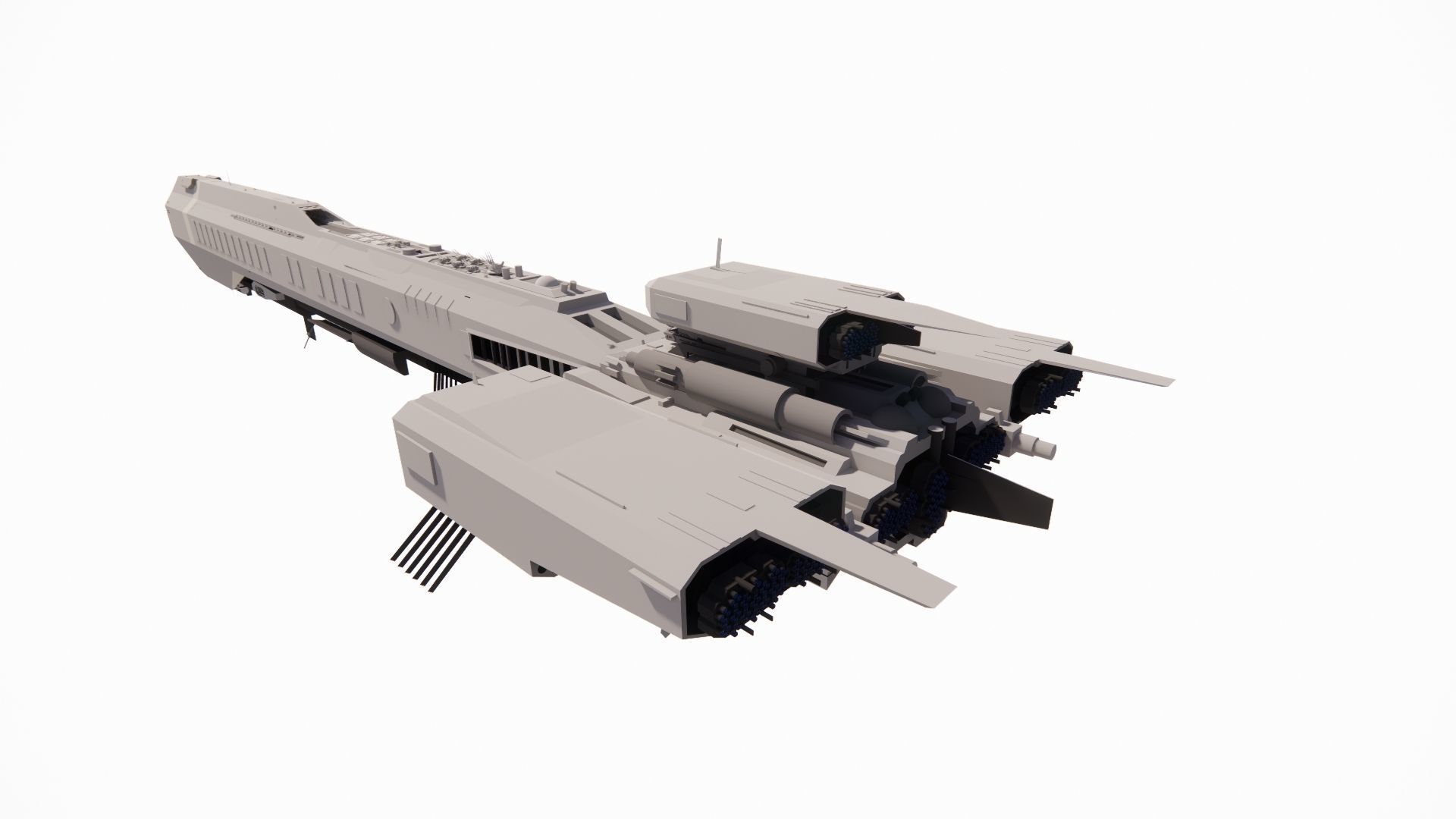 Spaceship-spacecraft-20 3D model_1