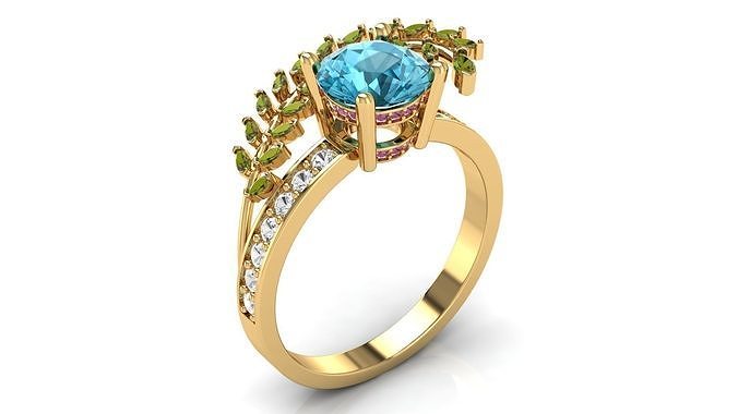 Diamon ring 3D print model
