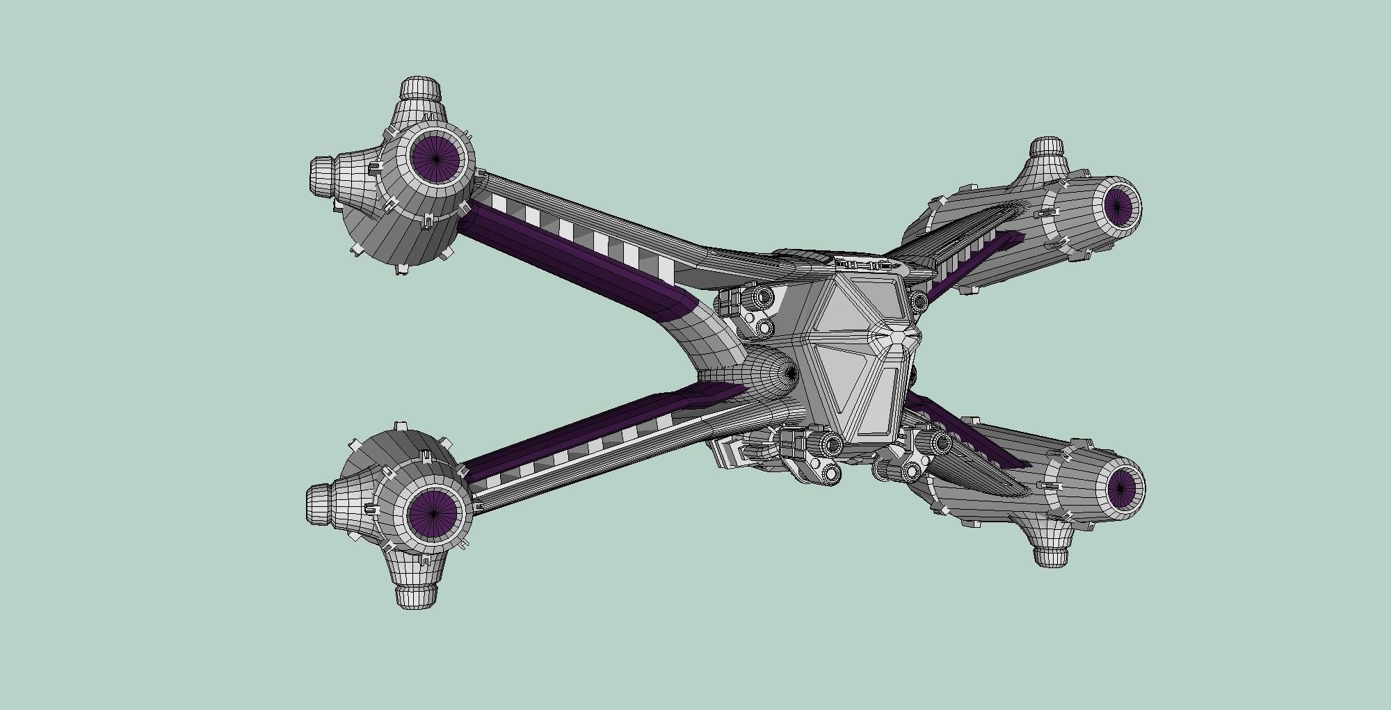 Spaceship-spacecraft-2 3D model_6