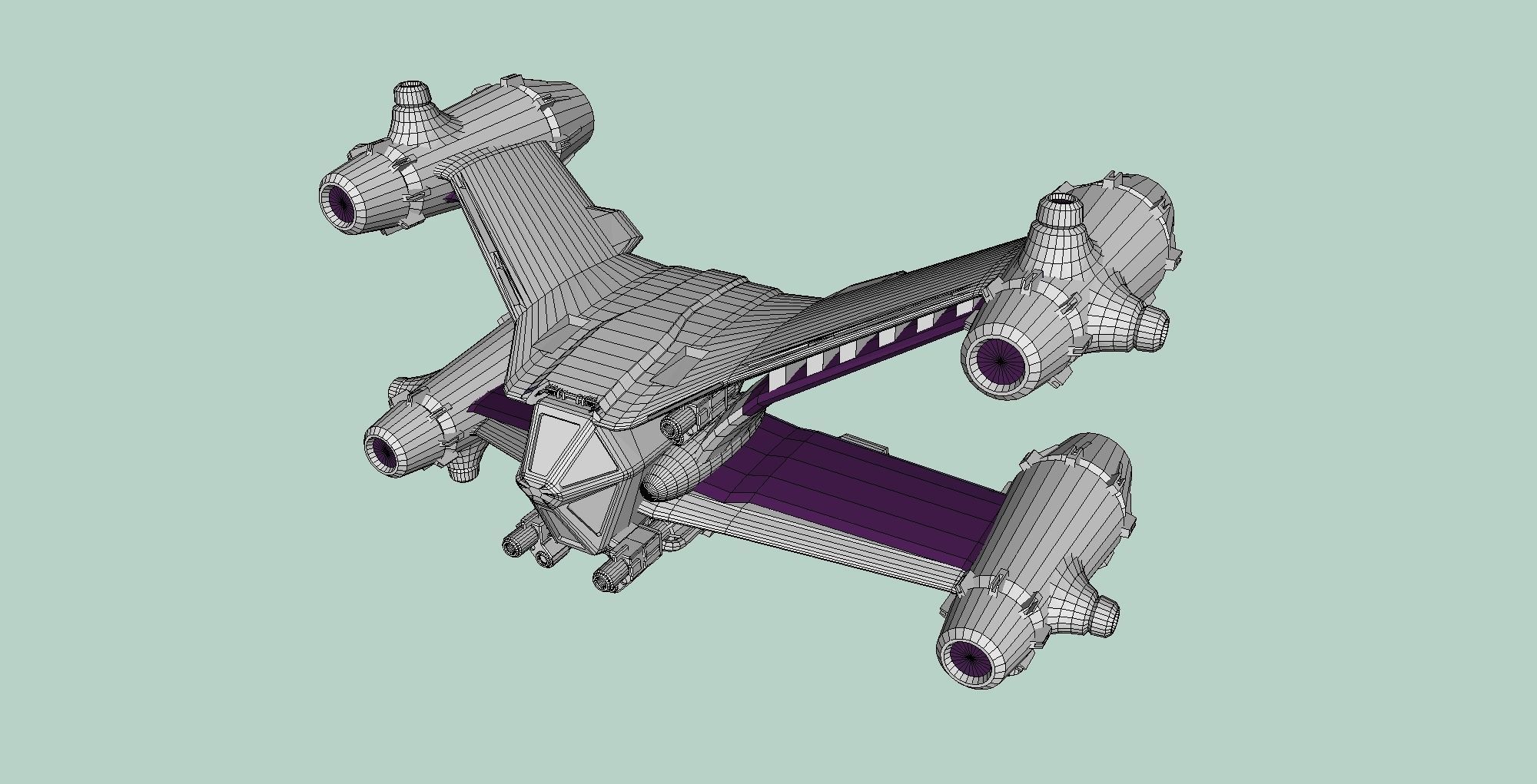 Spaceship-spacecraft-2 3D model_8