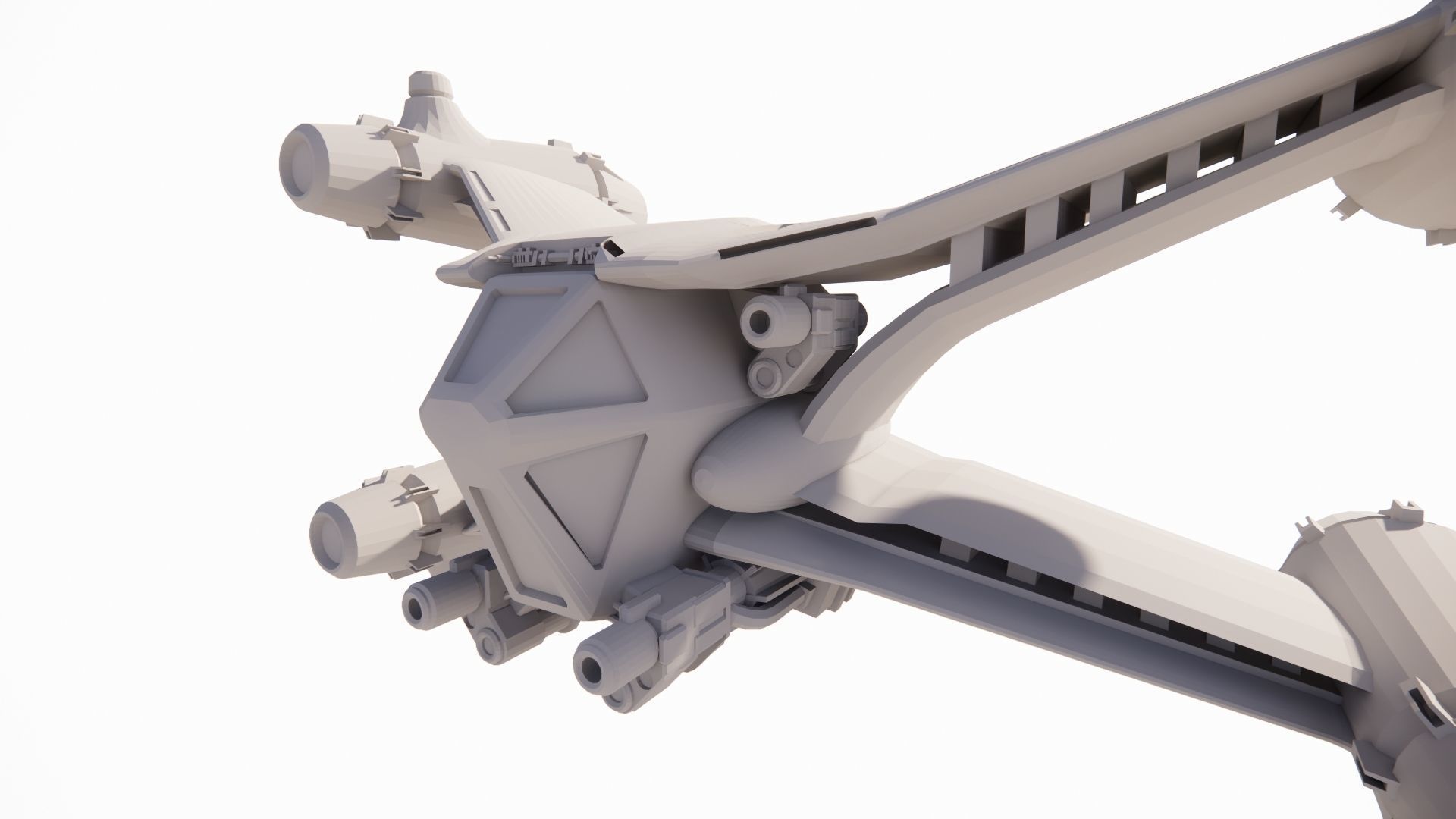 Spaceship-spacecraft-2 3D model_2