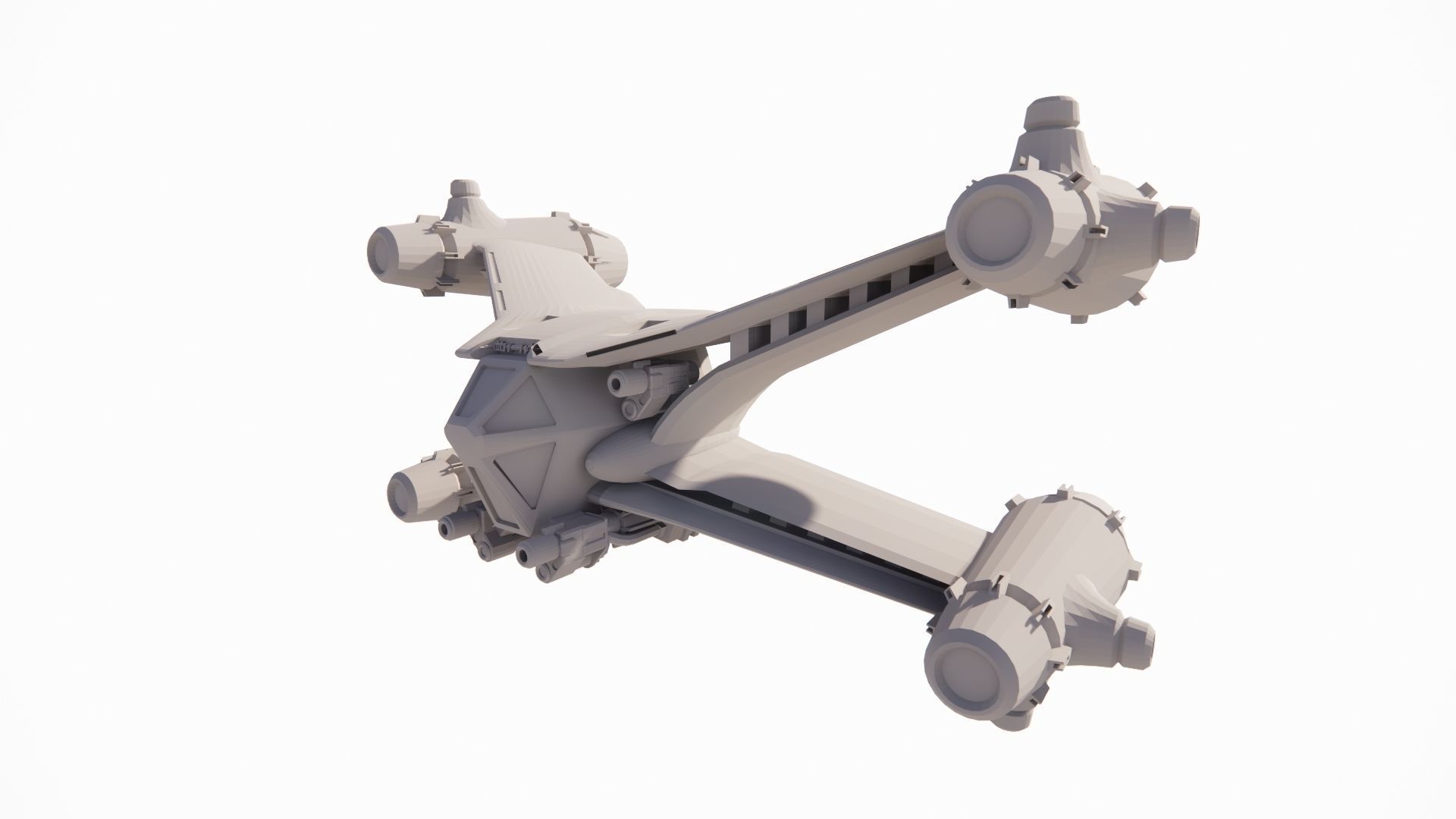 Spaceship-spacecraft-2 3D model_1