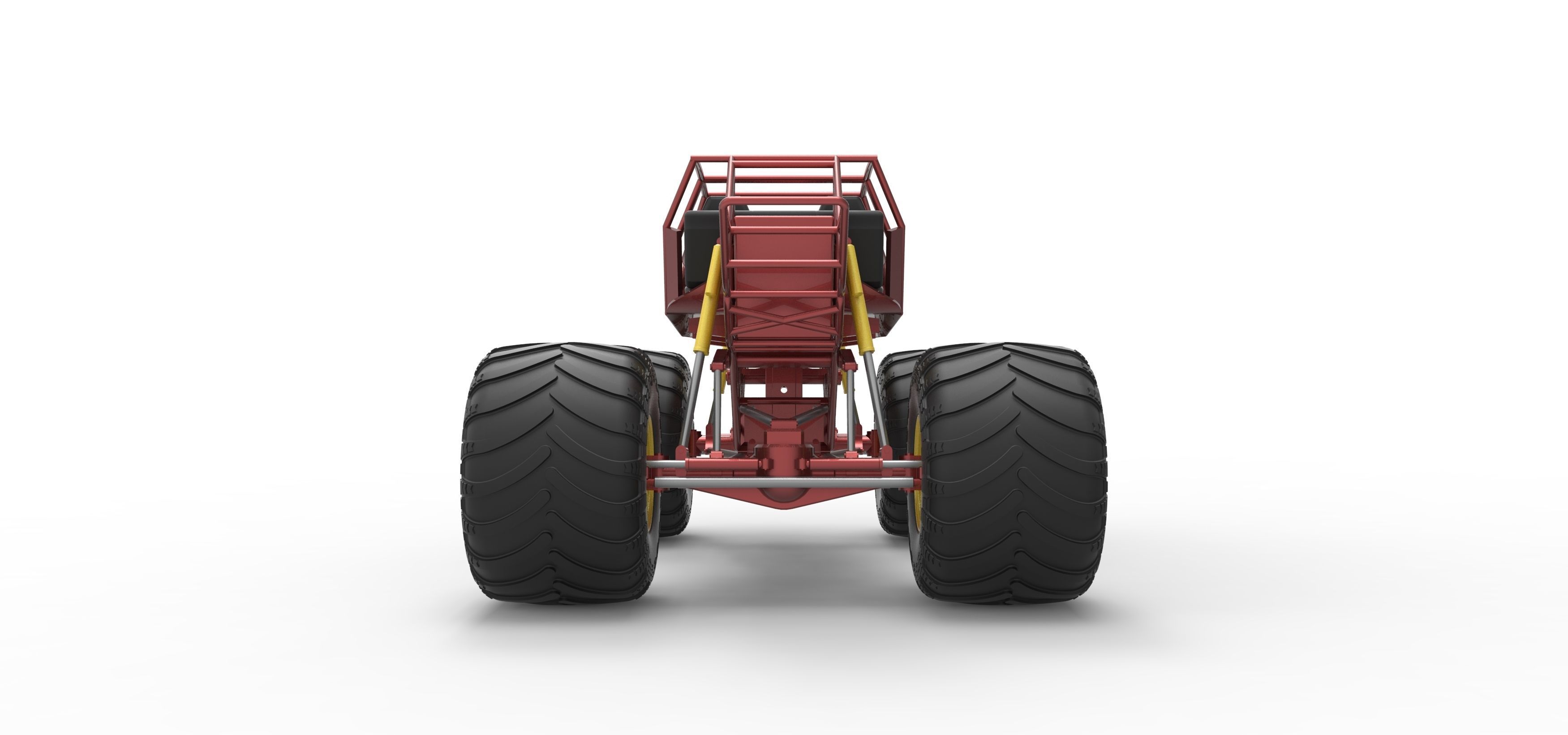 Monster truck base Version 3 Scale 1 to 25 3D print model_16