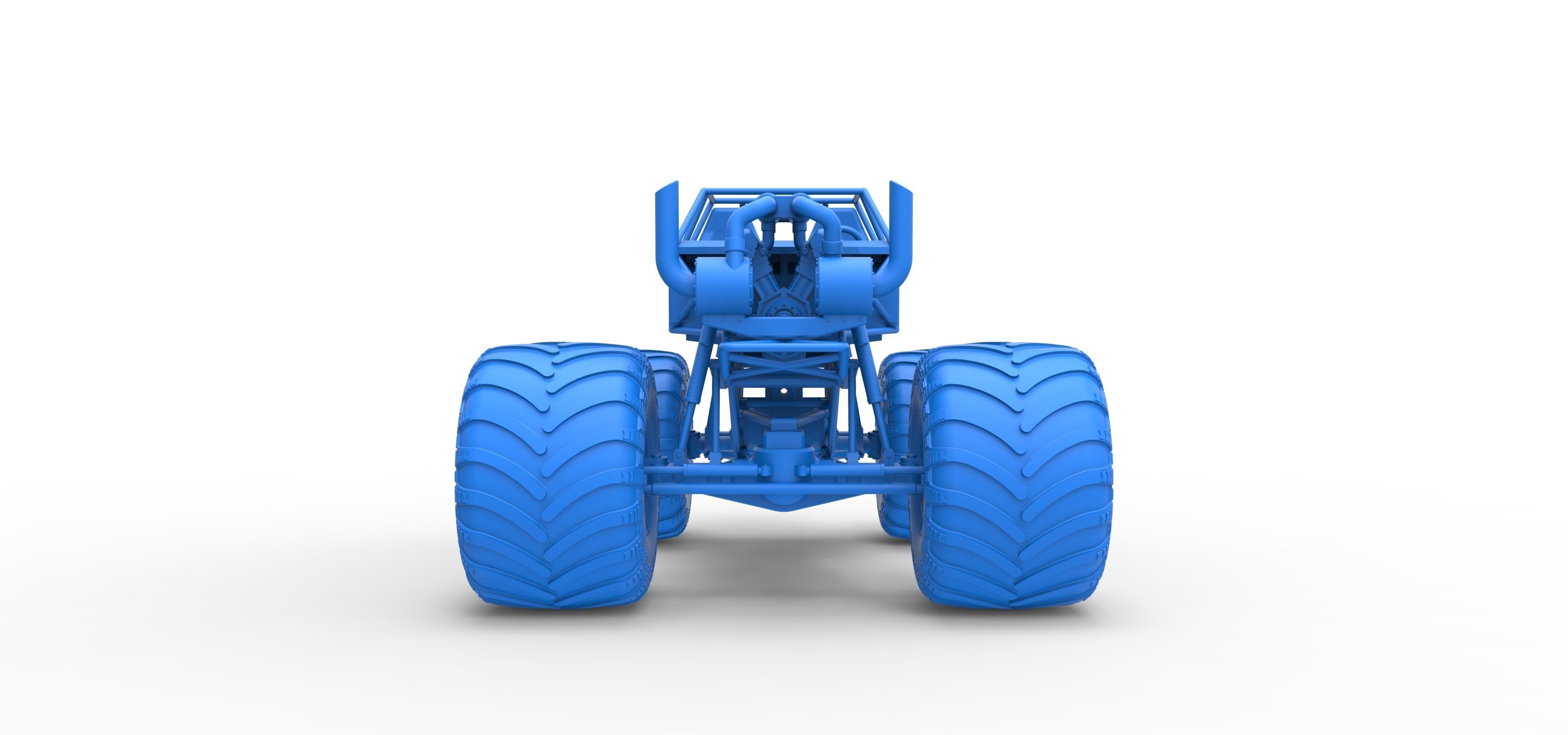 Monster truck base Version 3 Scale 1 to 25 3D print model_24
