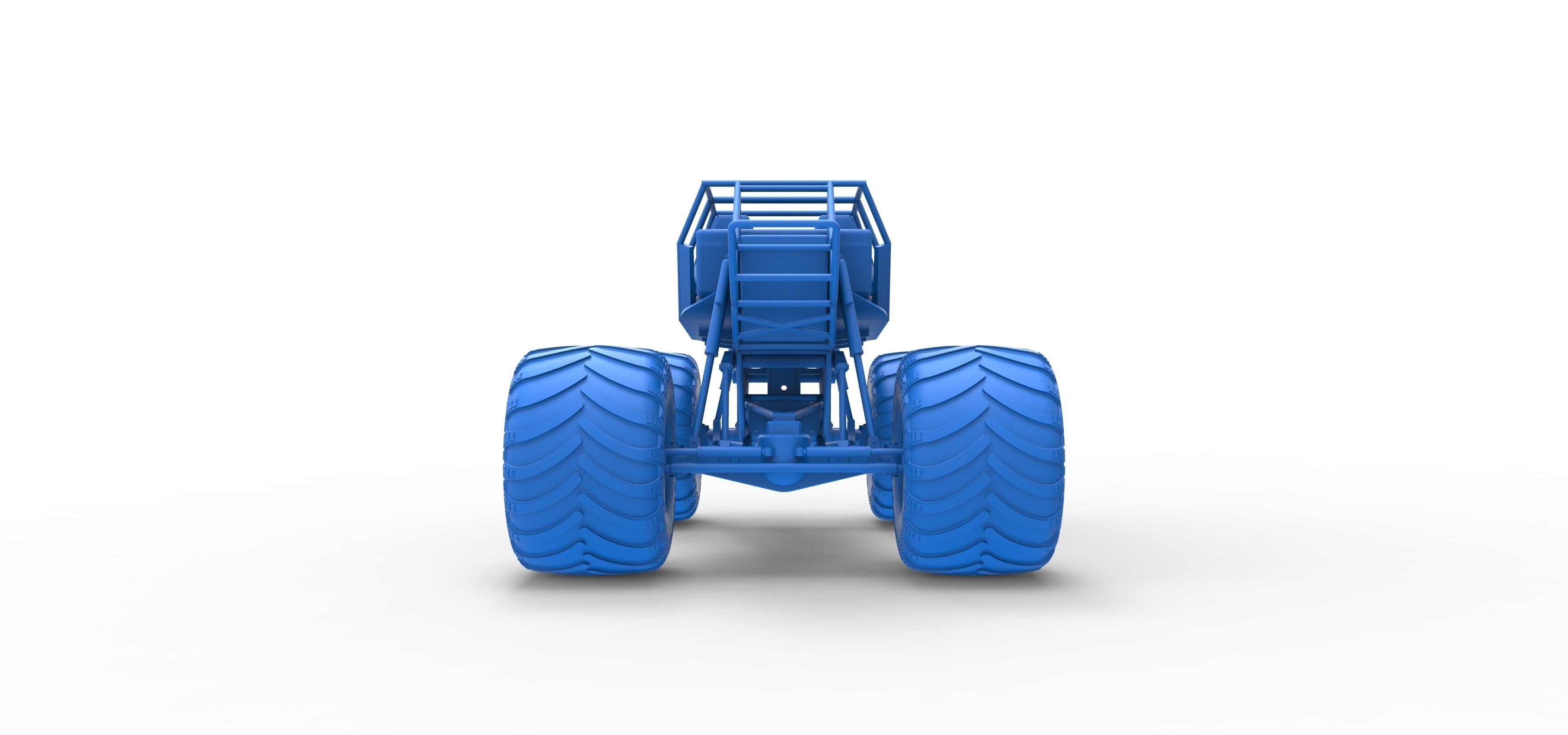 Monster truck base Version 3 Scale 1 to 25 3D print model_33