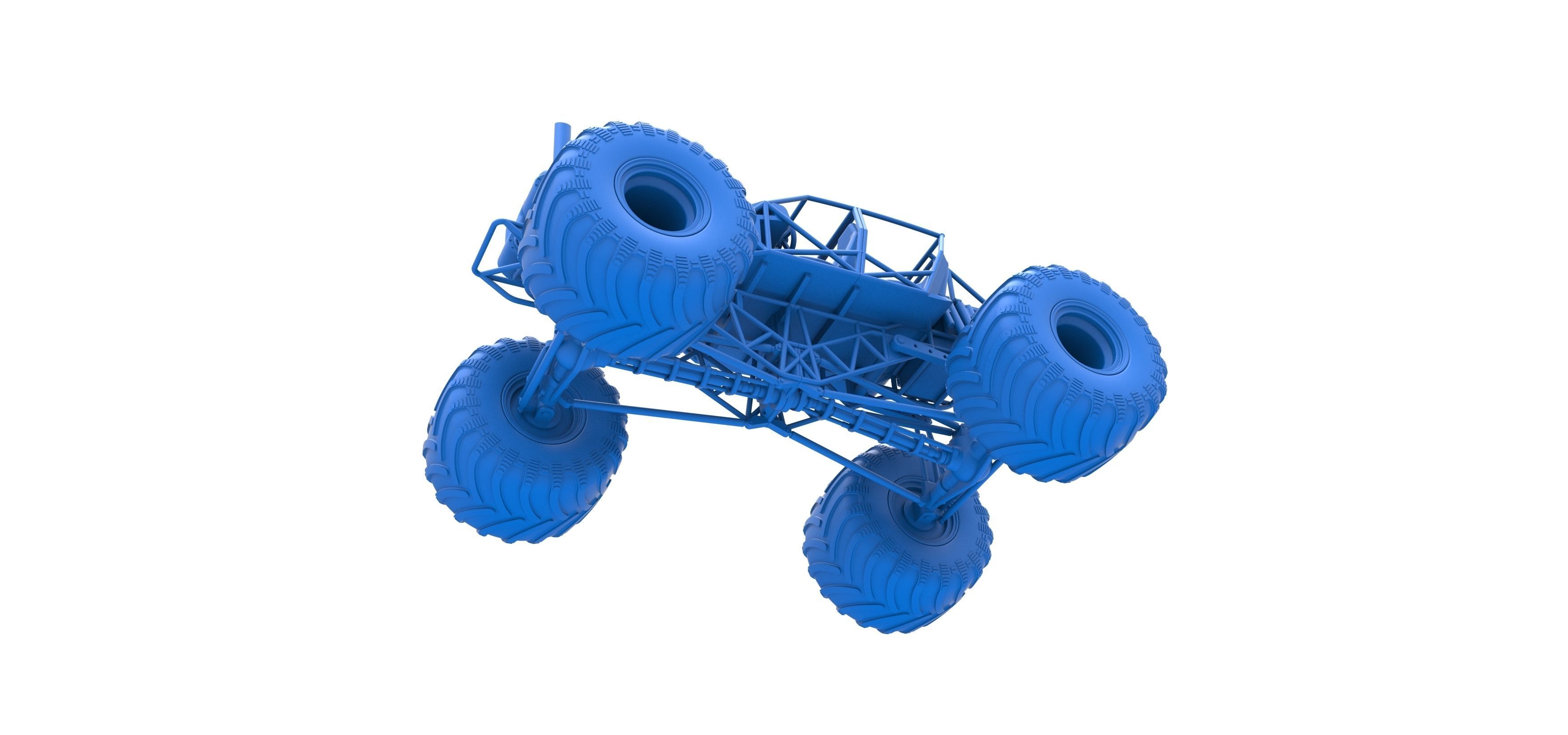 Monster truck base Version 3 Scale 1 to 25 3D print model_20
