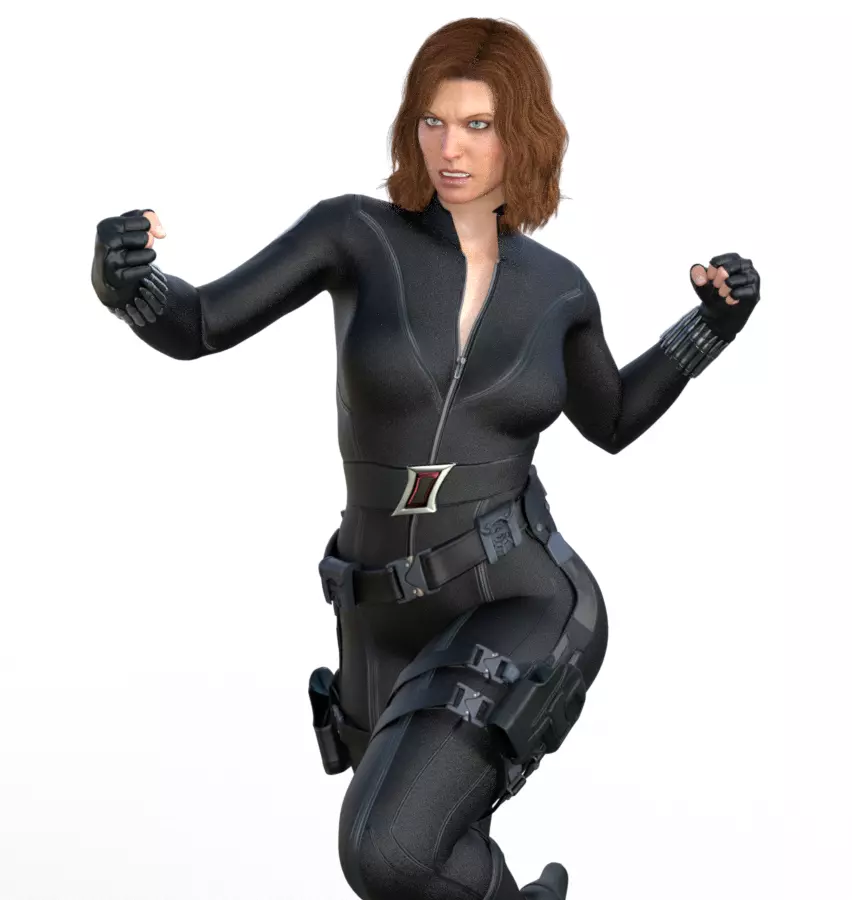 Black Widow Hero 3D print model