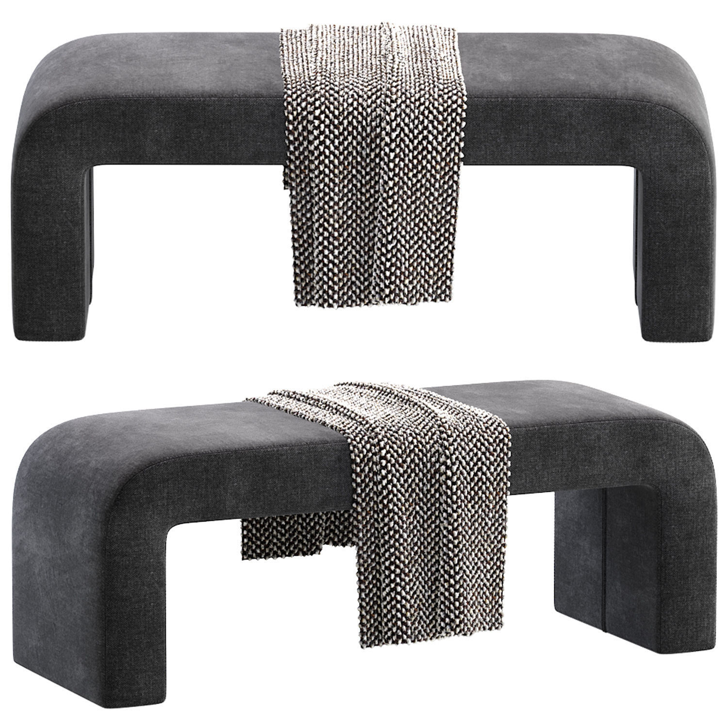 Banquette Rint 3D model_2