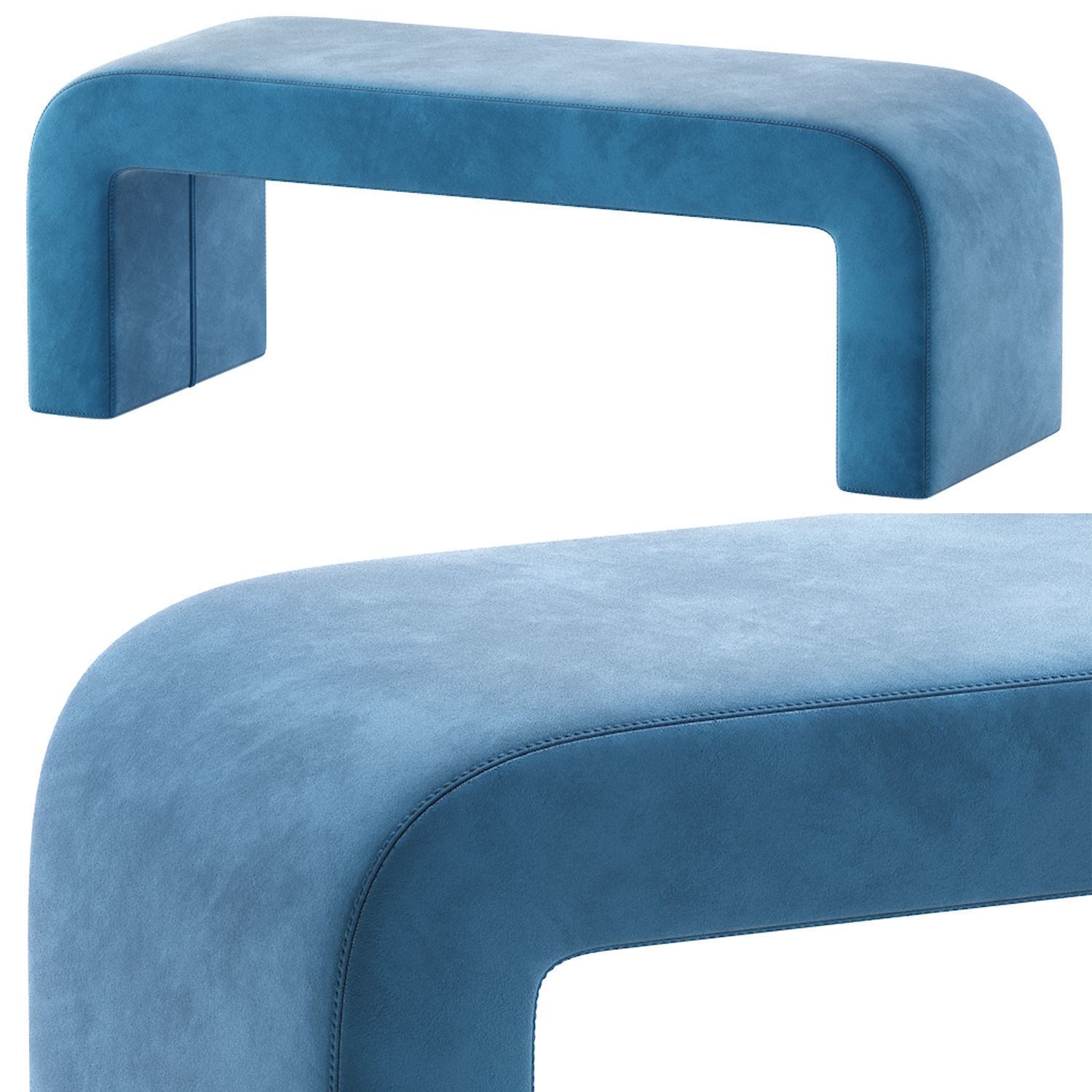Banquette Rint 3D model_3