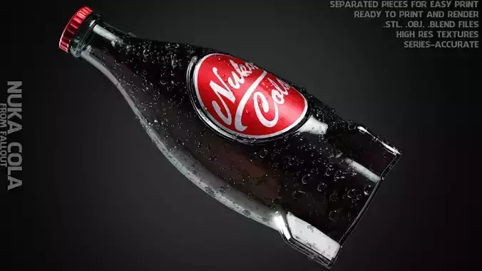 Fallout Nuka-Cola Bottle 3D print model