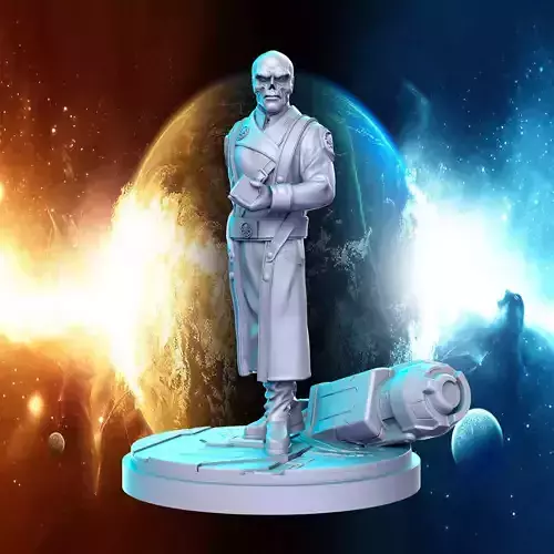 Red Skul 2 versions Marvel Super Hero 32mm Pre-supported