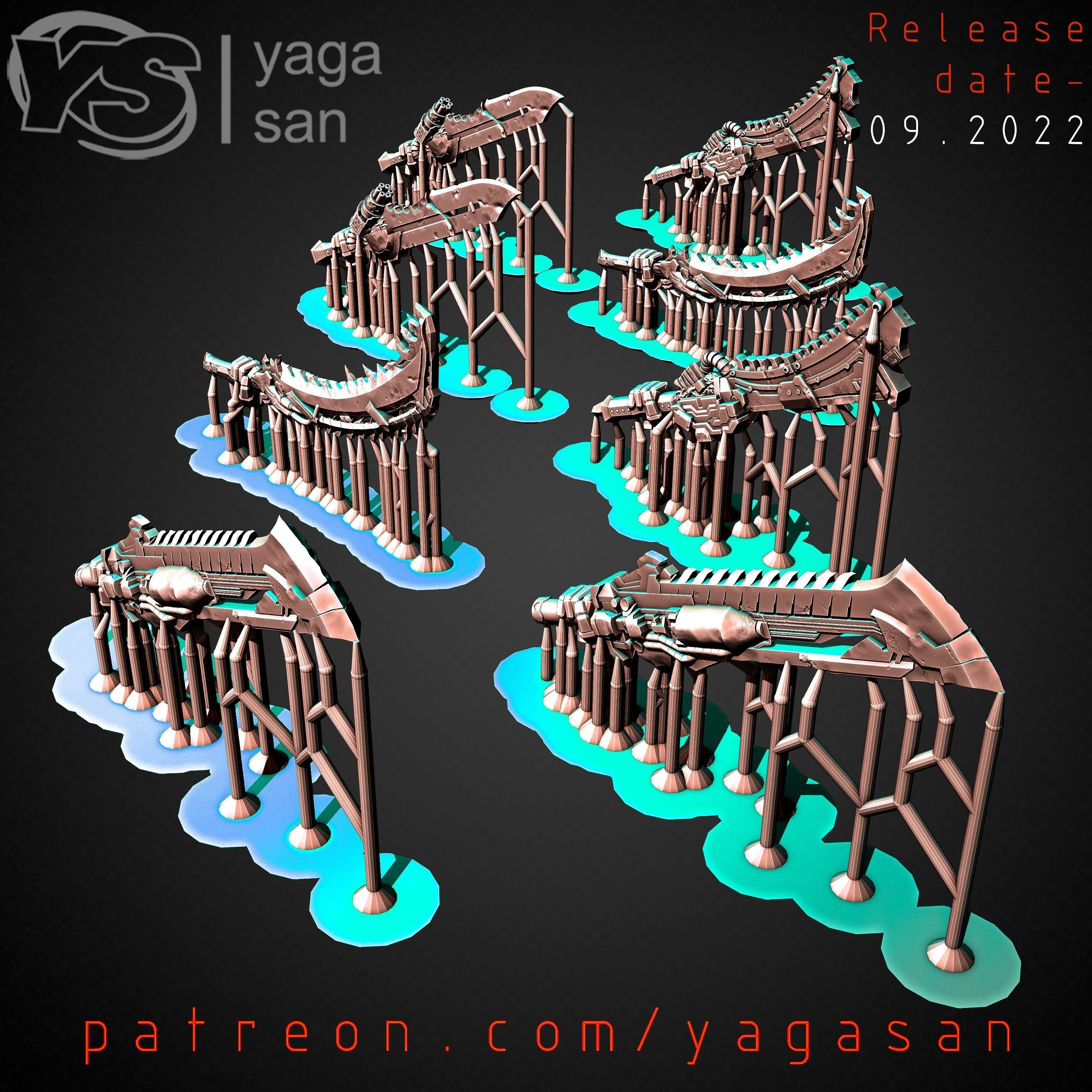 SAW SWORDS KITBASH PACK 3D print model_5