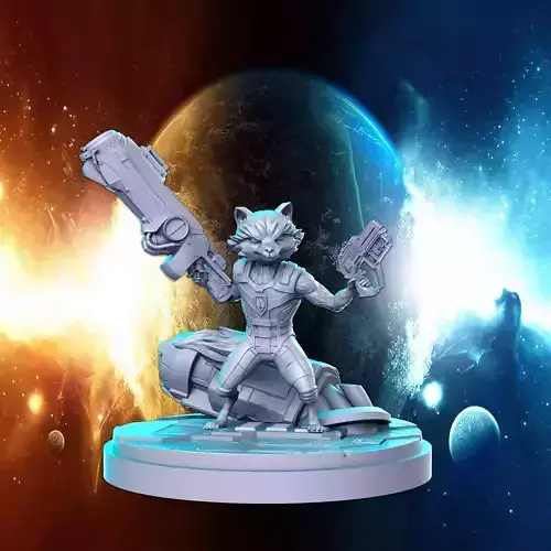 Rocket Marvel Super Hero 32mm Pre-supported