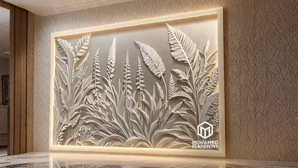 Modern Wall Panel Relief for CNC and 3D Printing 10 3D print model_0