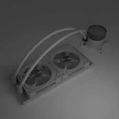 Lian Li AIO Cooler 3D model