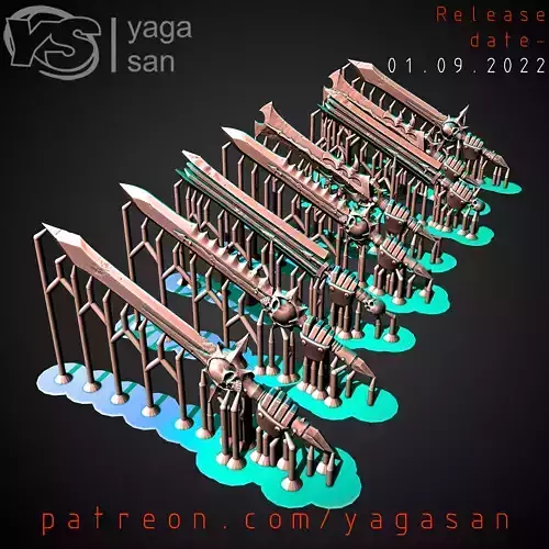 CSM WEAPONS KITBASH PACK PT3 WITH 9 ARMS POSITIONS